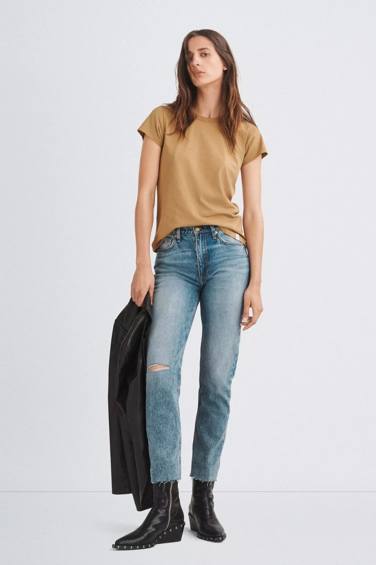 Rag & Bone The Slub T-Shirt - Khaki