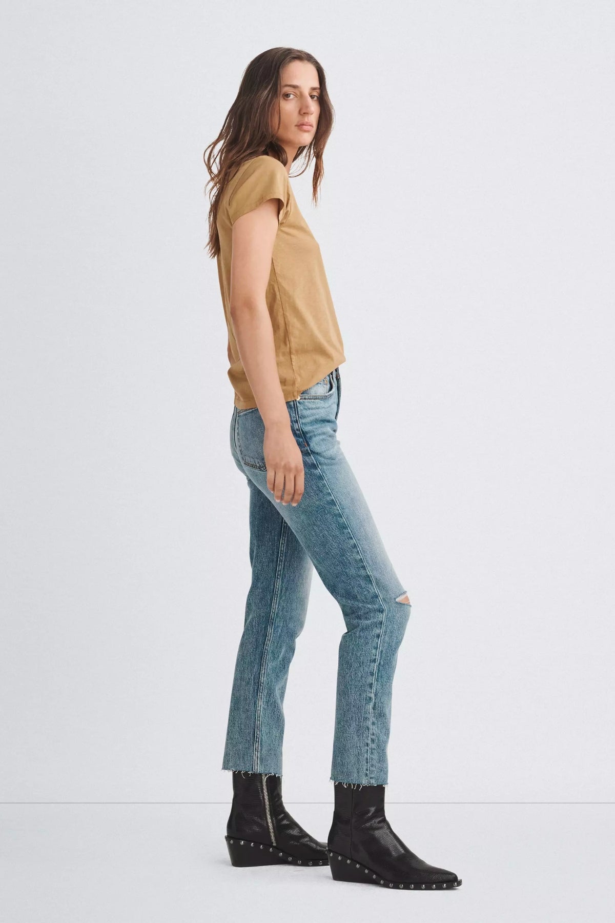 Rag & Bone The Slub T-Shirt - Khaki