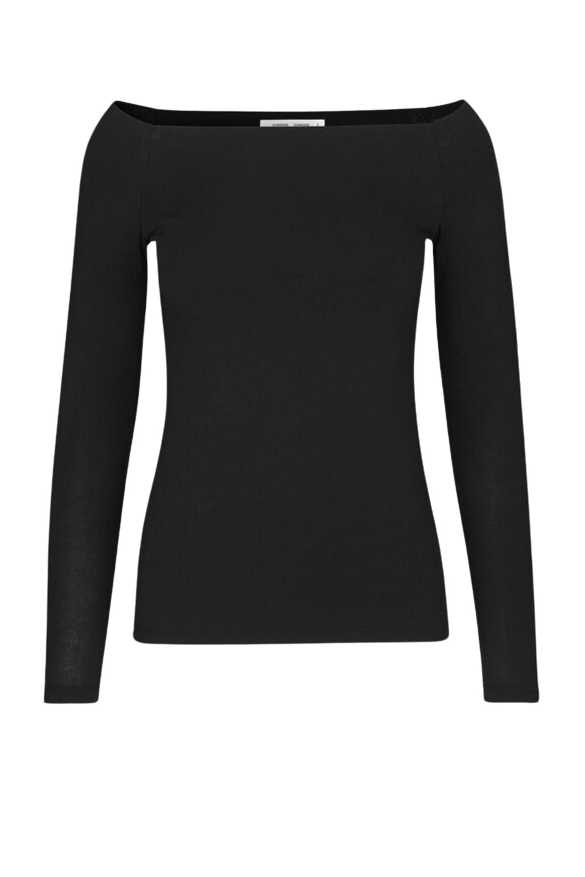 Samsøe Samsøe Nana Off Shoulder Long Sleeve Top - Black