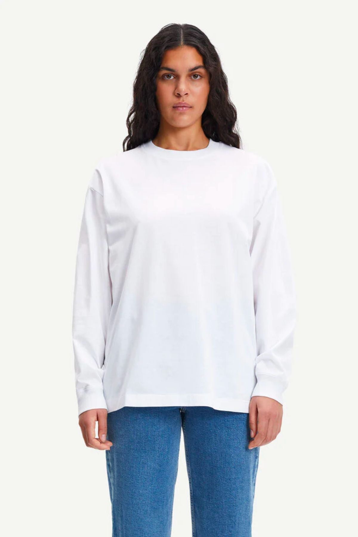 Samsøe Samsøe Chrome Long Sleeve T-Shirt - White