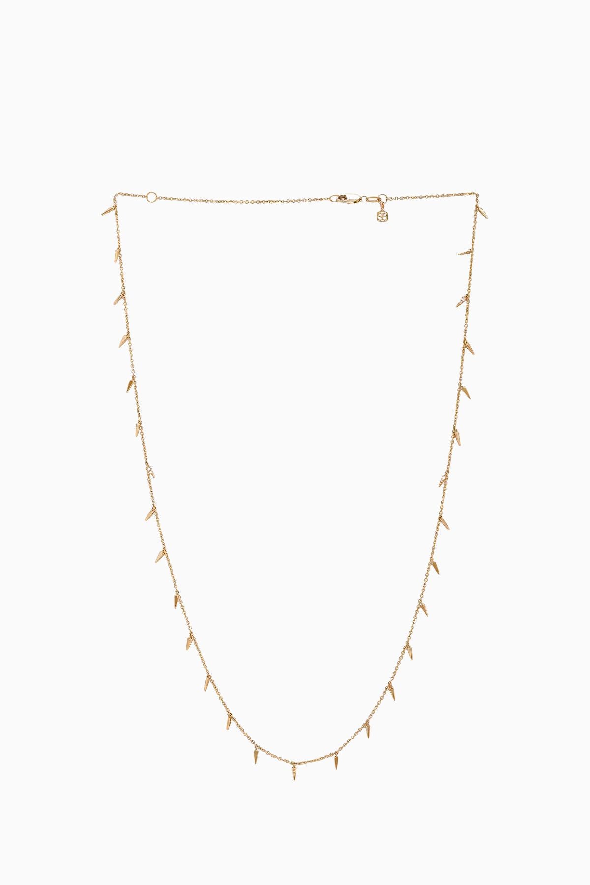 Sydney Evan Fringe Drop Necklace - Yellow Gold