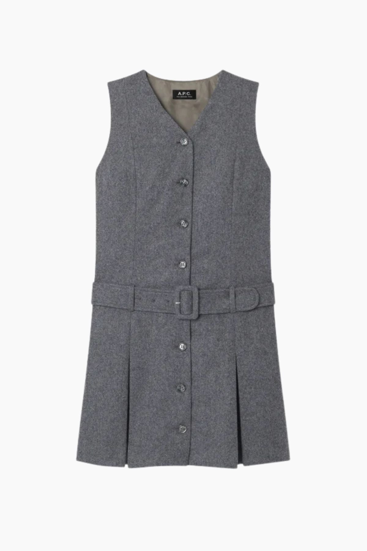 A.P.C. Sandra Dress - Heather Grey
