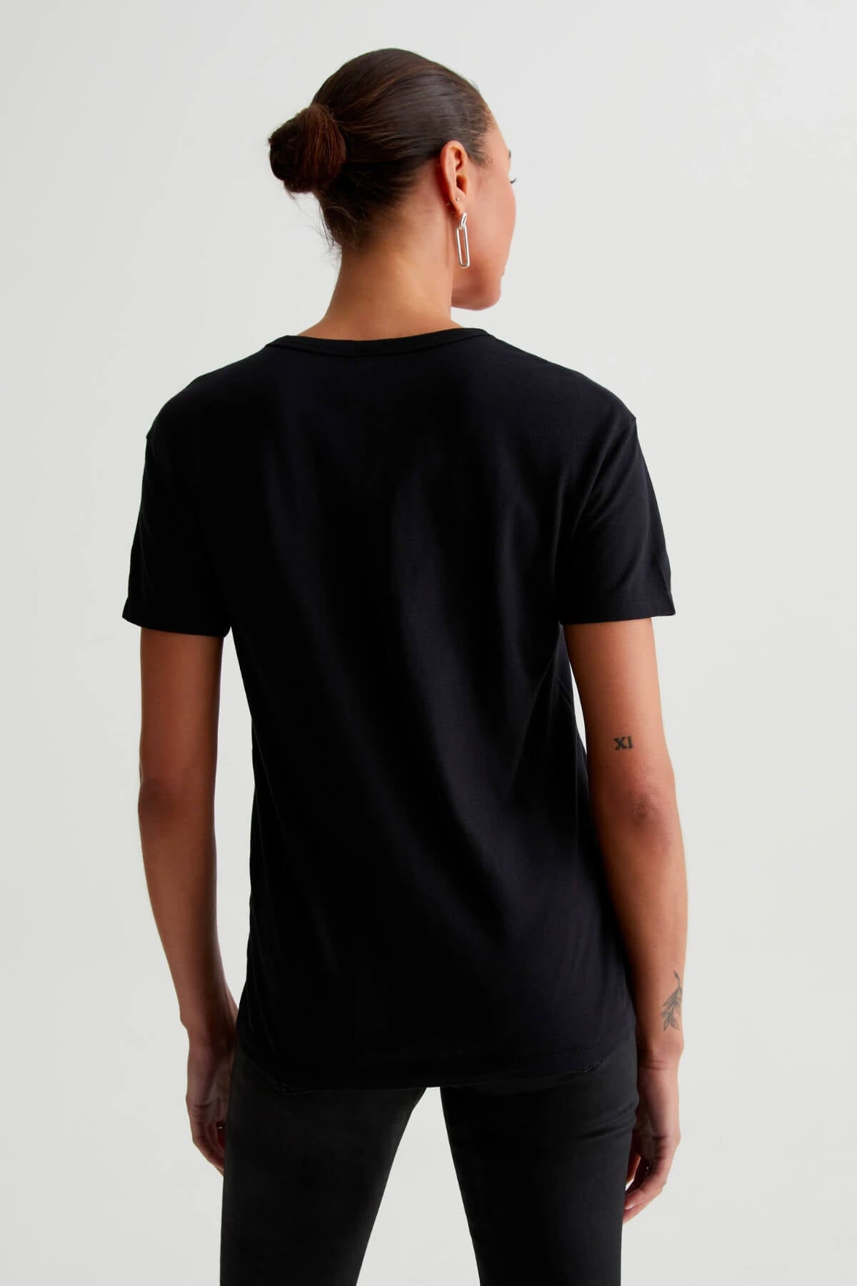 AG Denim Aspen U-Neck T-Shirt - True Black