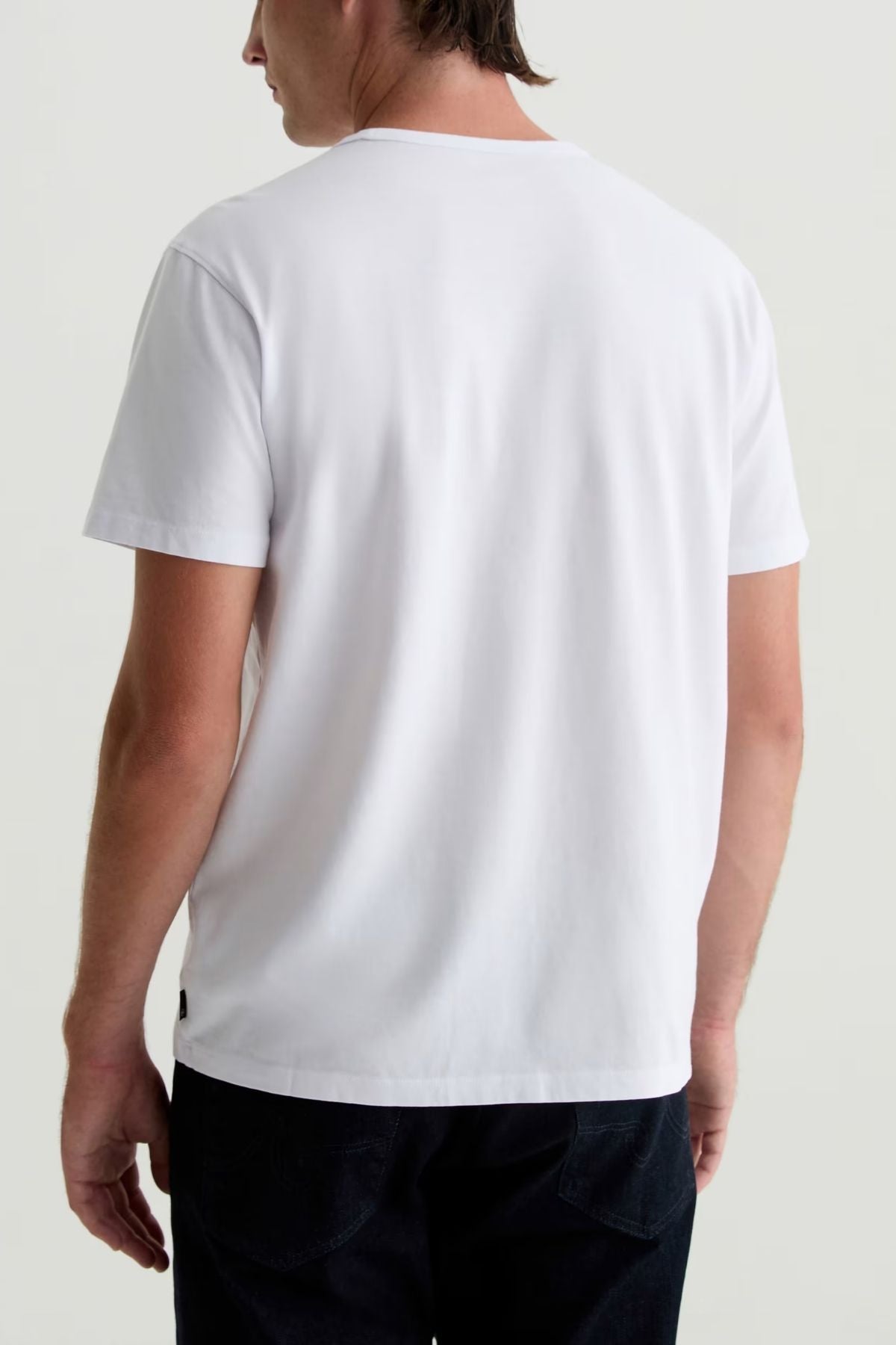 AG Denim Bryce Crew - True White