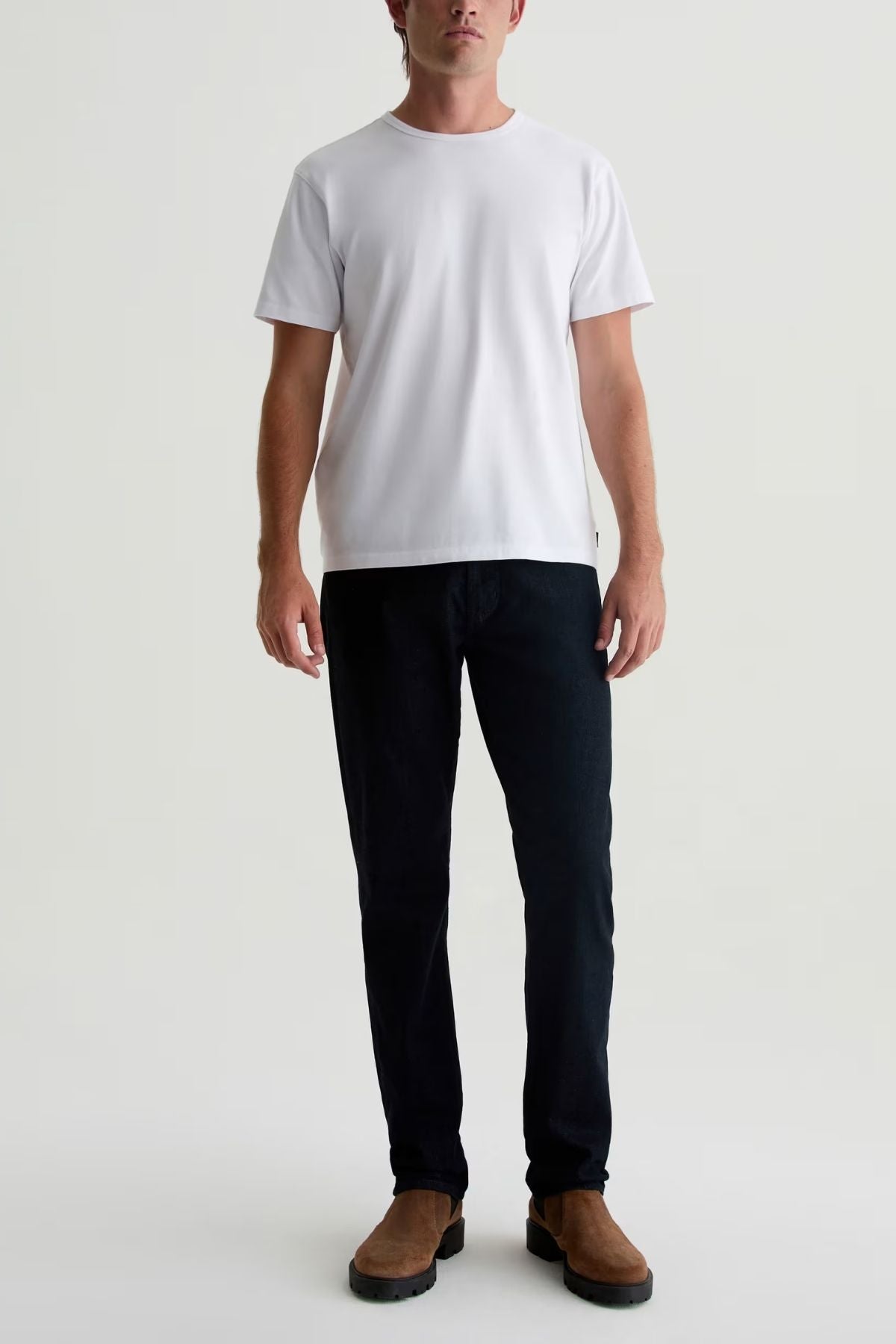 AG Denim Bryce Crew - True White