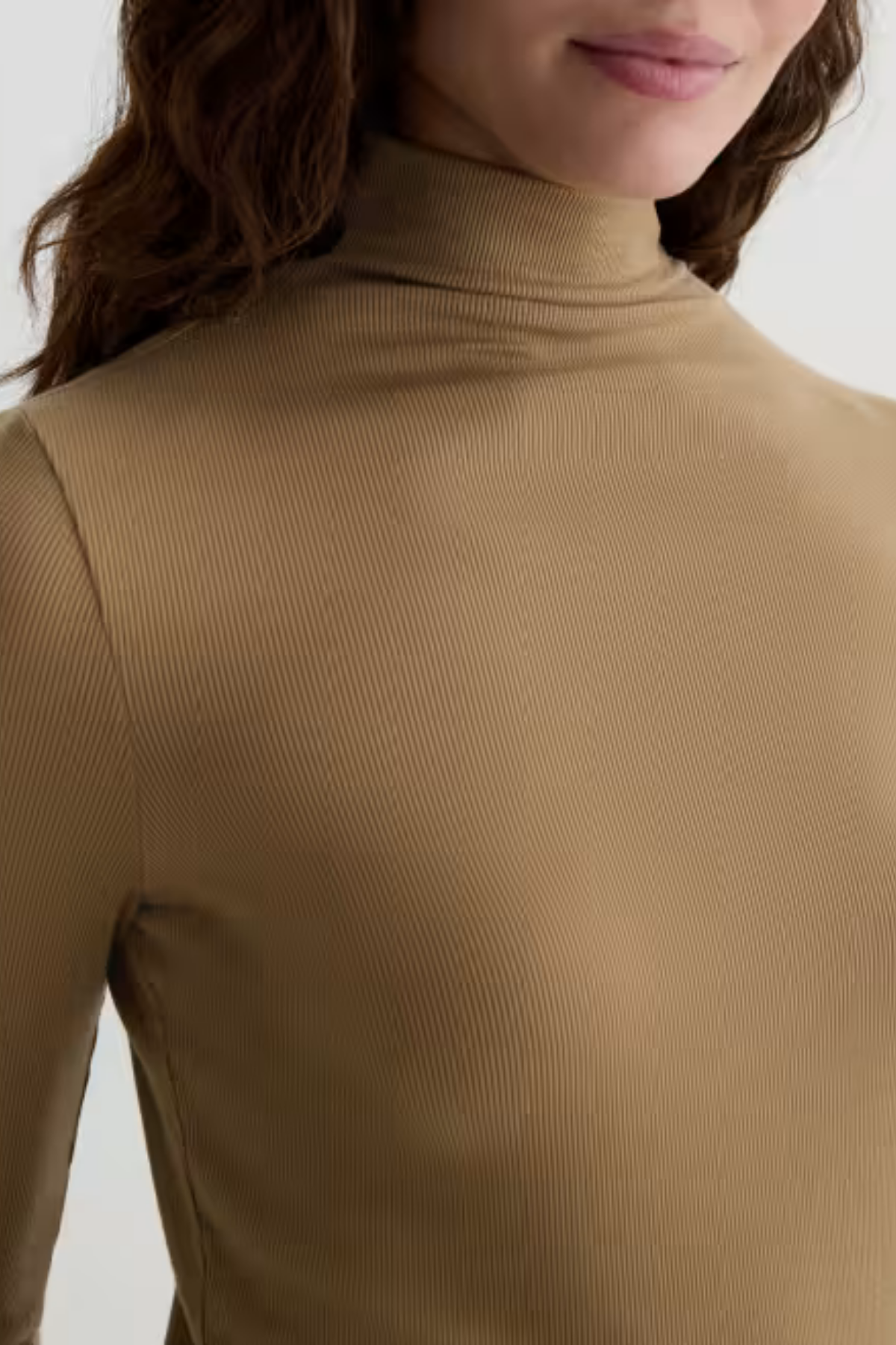 AG Denim Chels Turtleneck - Khaki Sand