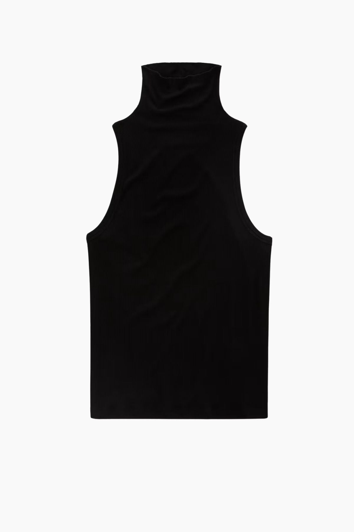 AG Denim Faey Turtleneck Tank - Super Black