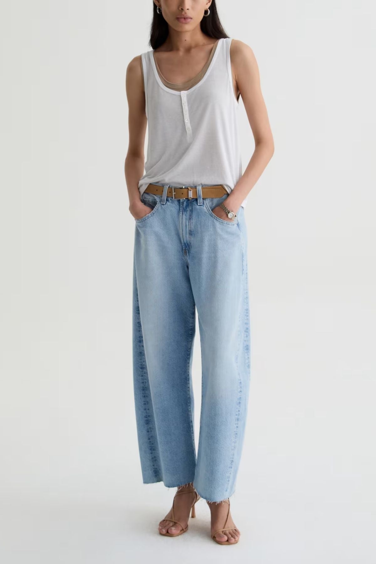 AG Denim Hattie Crop - Gesture