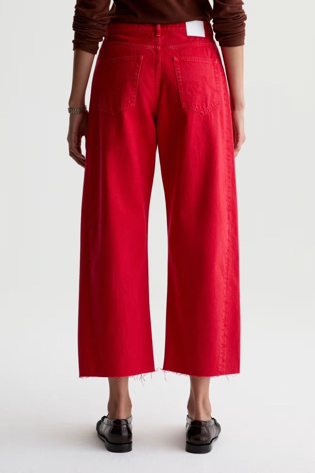 AG Denim Hattie Crop - Recording Red
