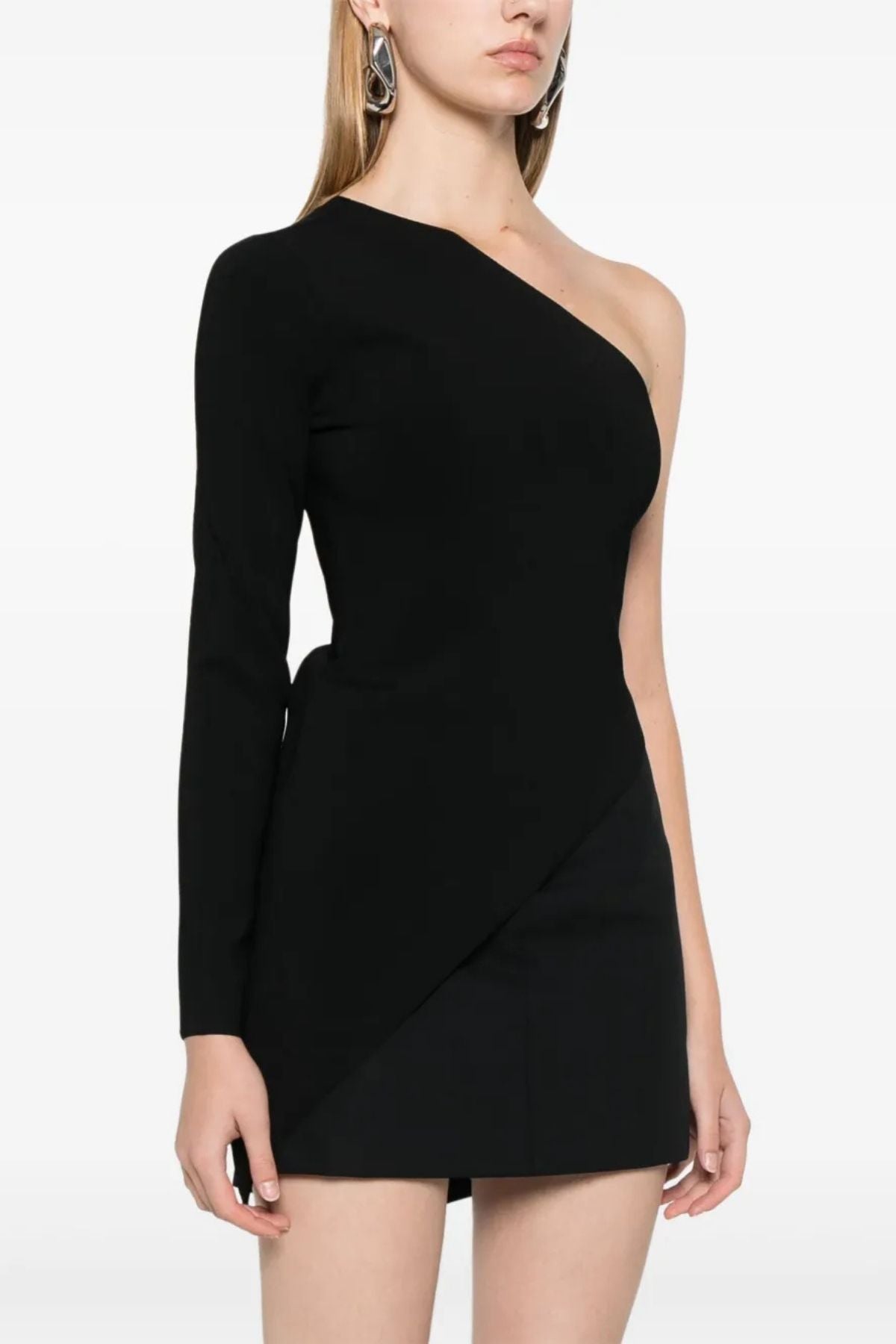 Alexander Wang Asymmetric Long-Sleeve Top - Black