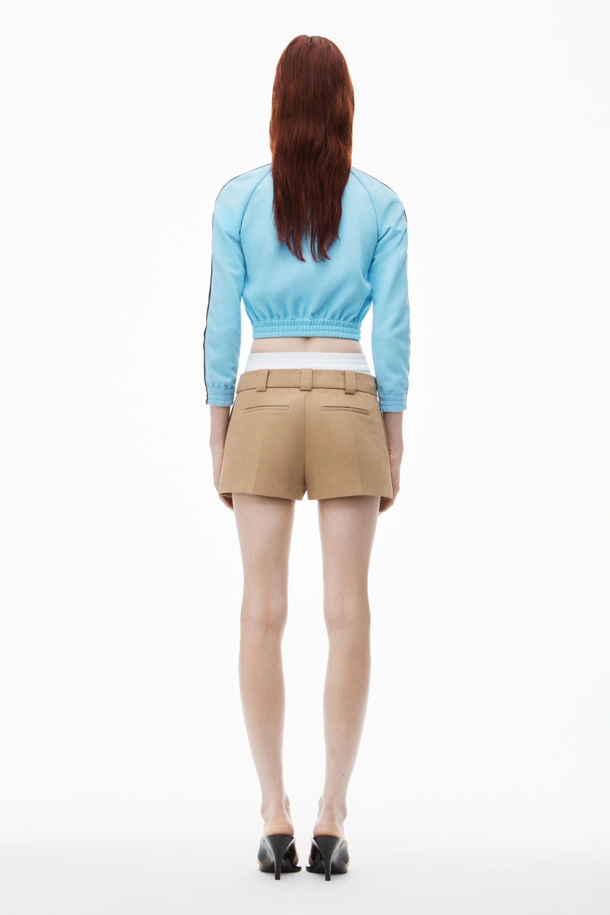 Alexander Wang Prestyled Pleated Skort with Boxer - Chino