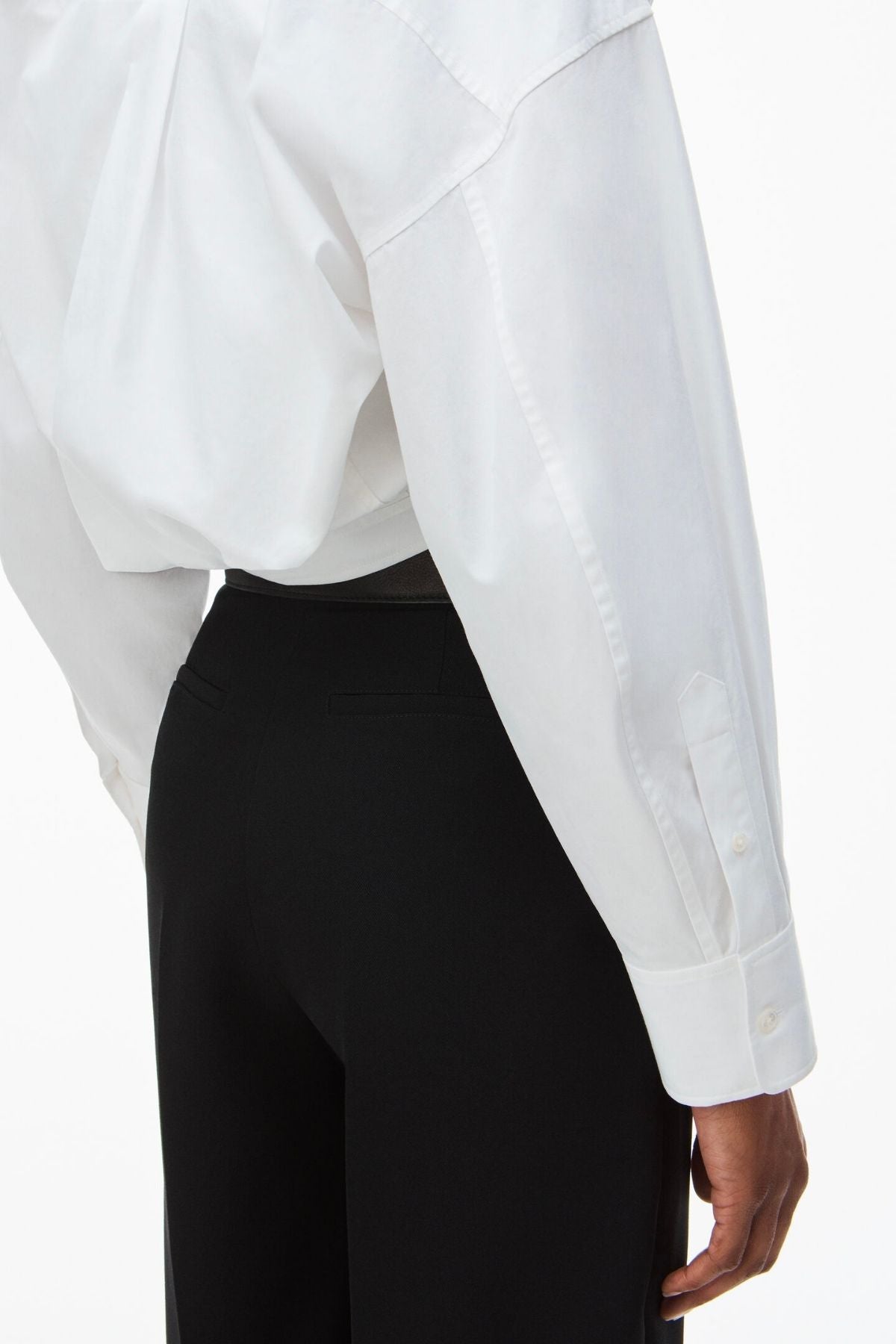 alexanderwang.t Double Layered Cropped Shirt - White