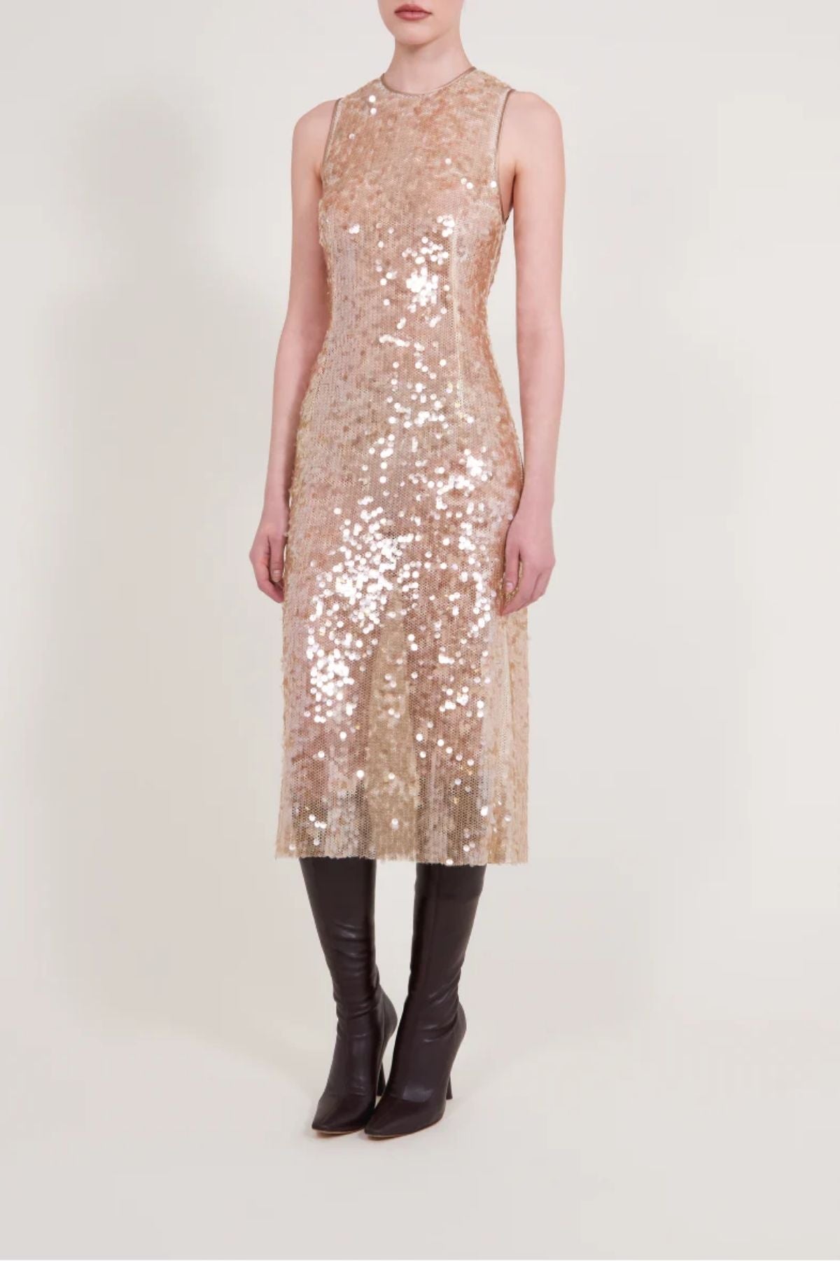 ALFIE Nori Midi Dress - Nude