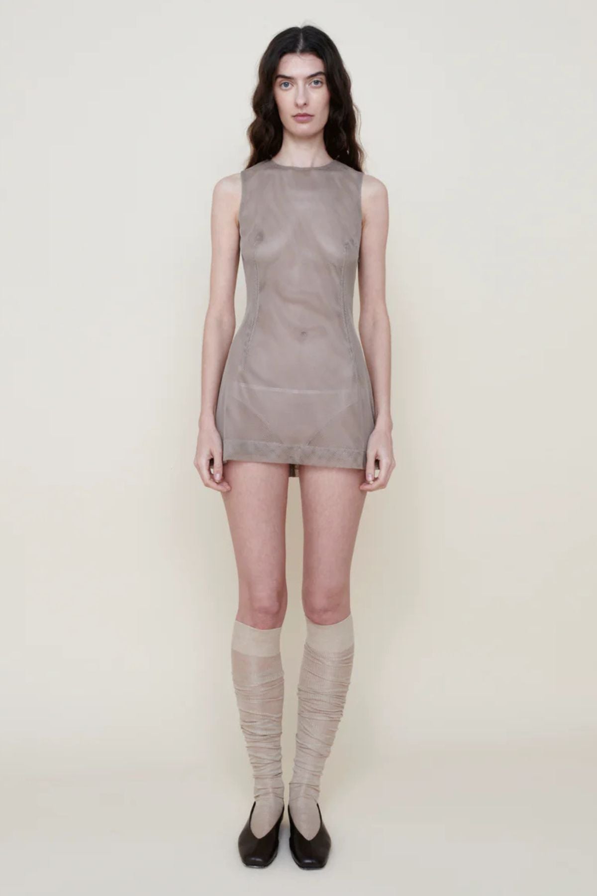 ALFIE Nori Mini Dress - Taupe