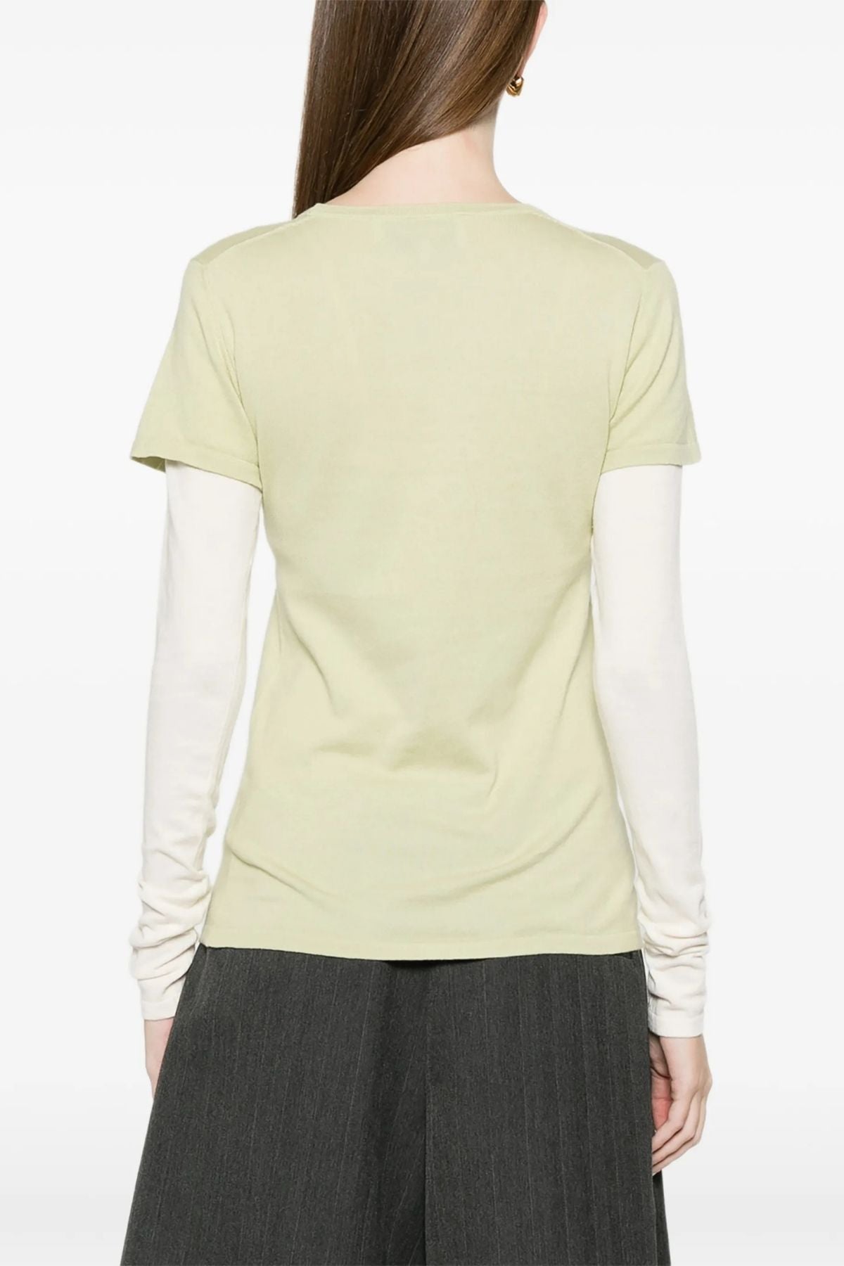 ALFIE T-Shirt Top - Ecru/Amande