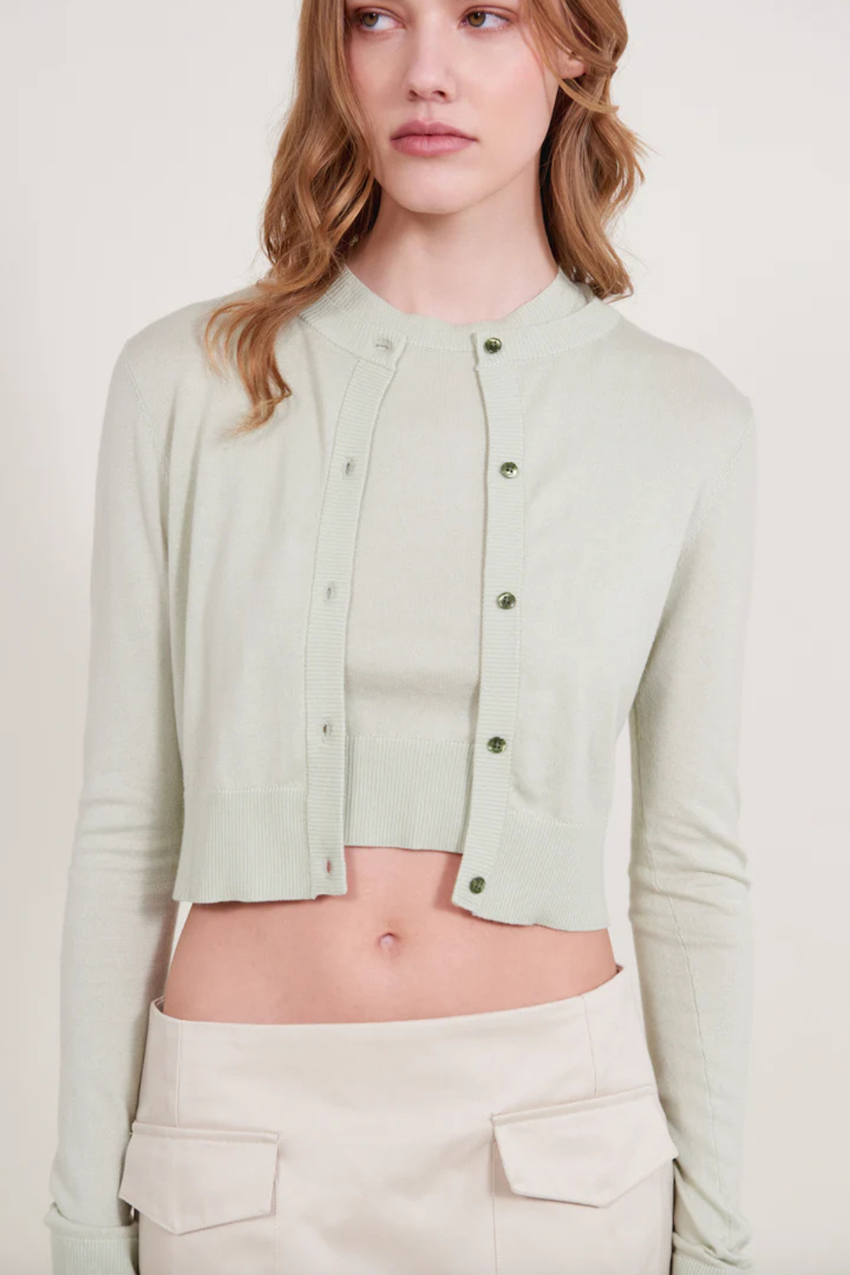 ALFIE Twinset Top - Amande