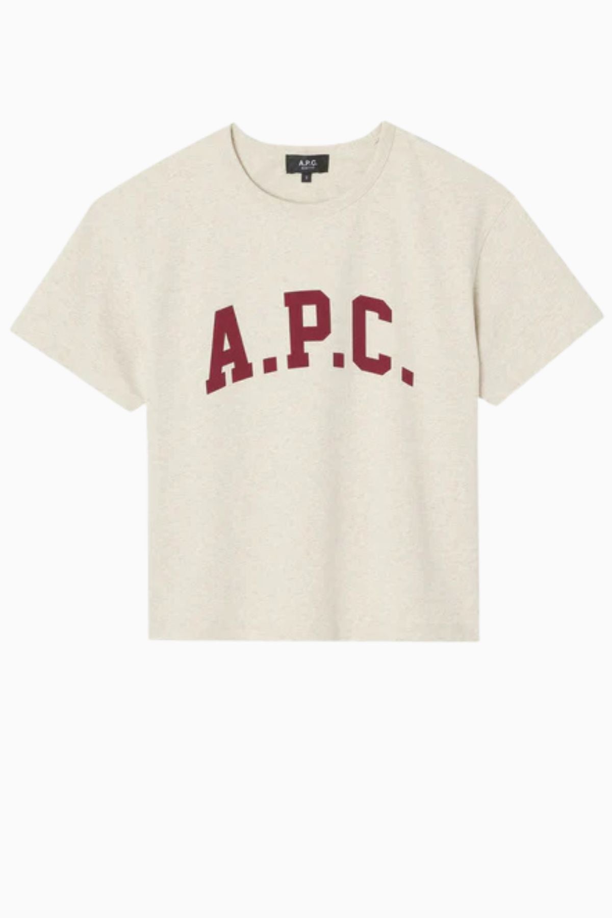 A.P.C. Margaret T-Shirt - Ecru Chine/Rouge