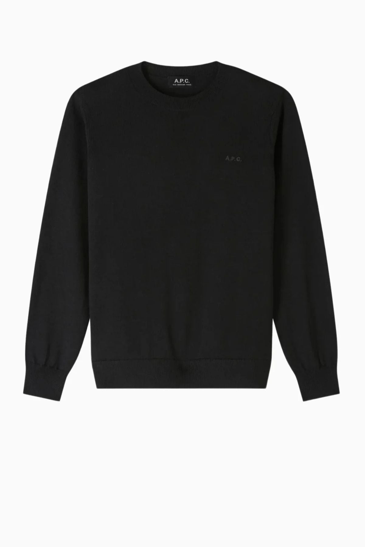 A.P.C. Philo Logo Knit Jumper - Black