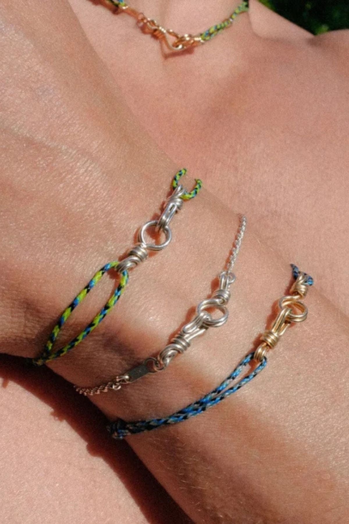Atelier Paulin Attache Moi Rope Chain Bracelet Men - Silver