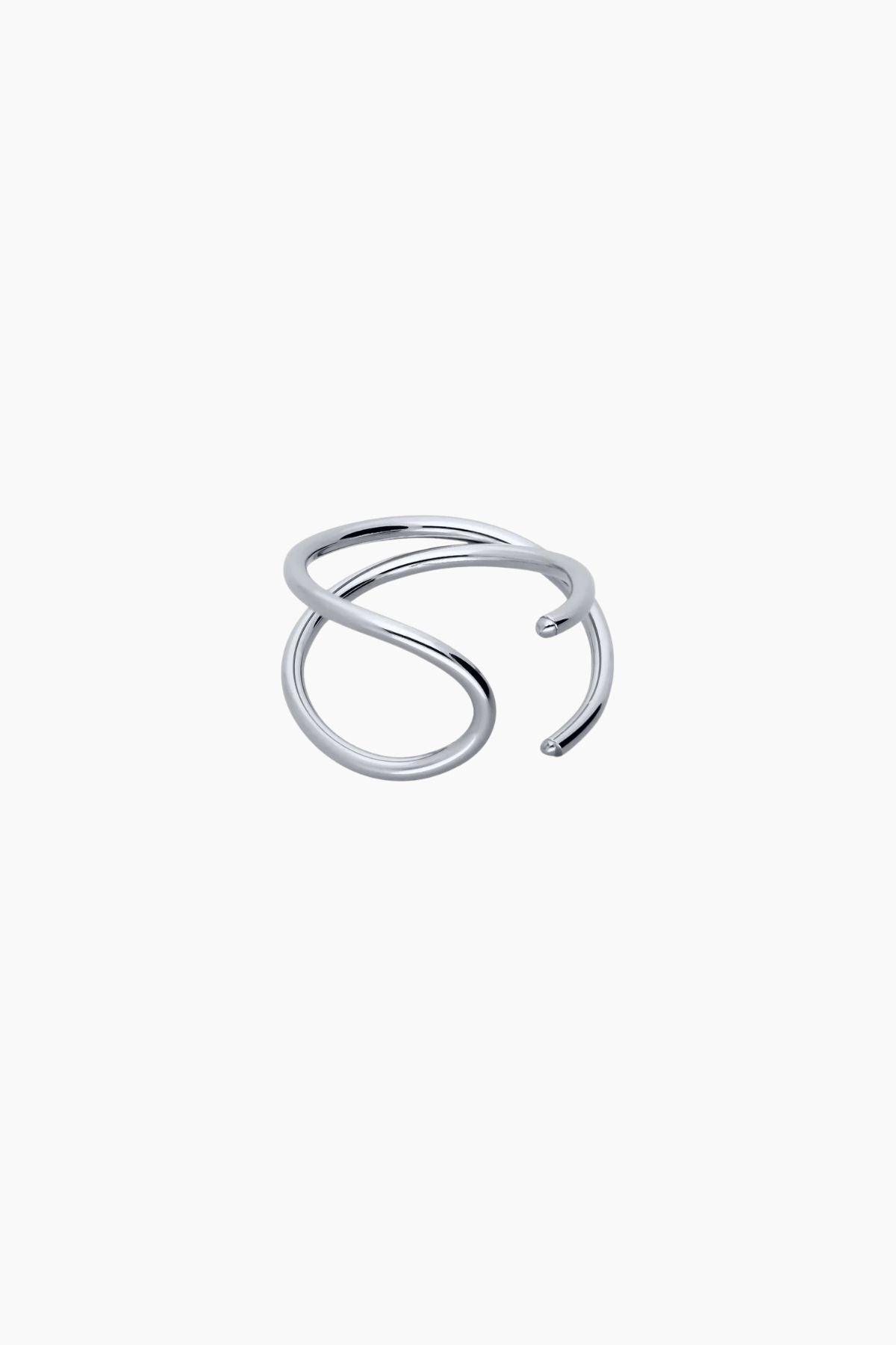 ATELIER PAULIN Outline Ring Letter L - Silver
