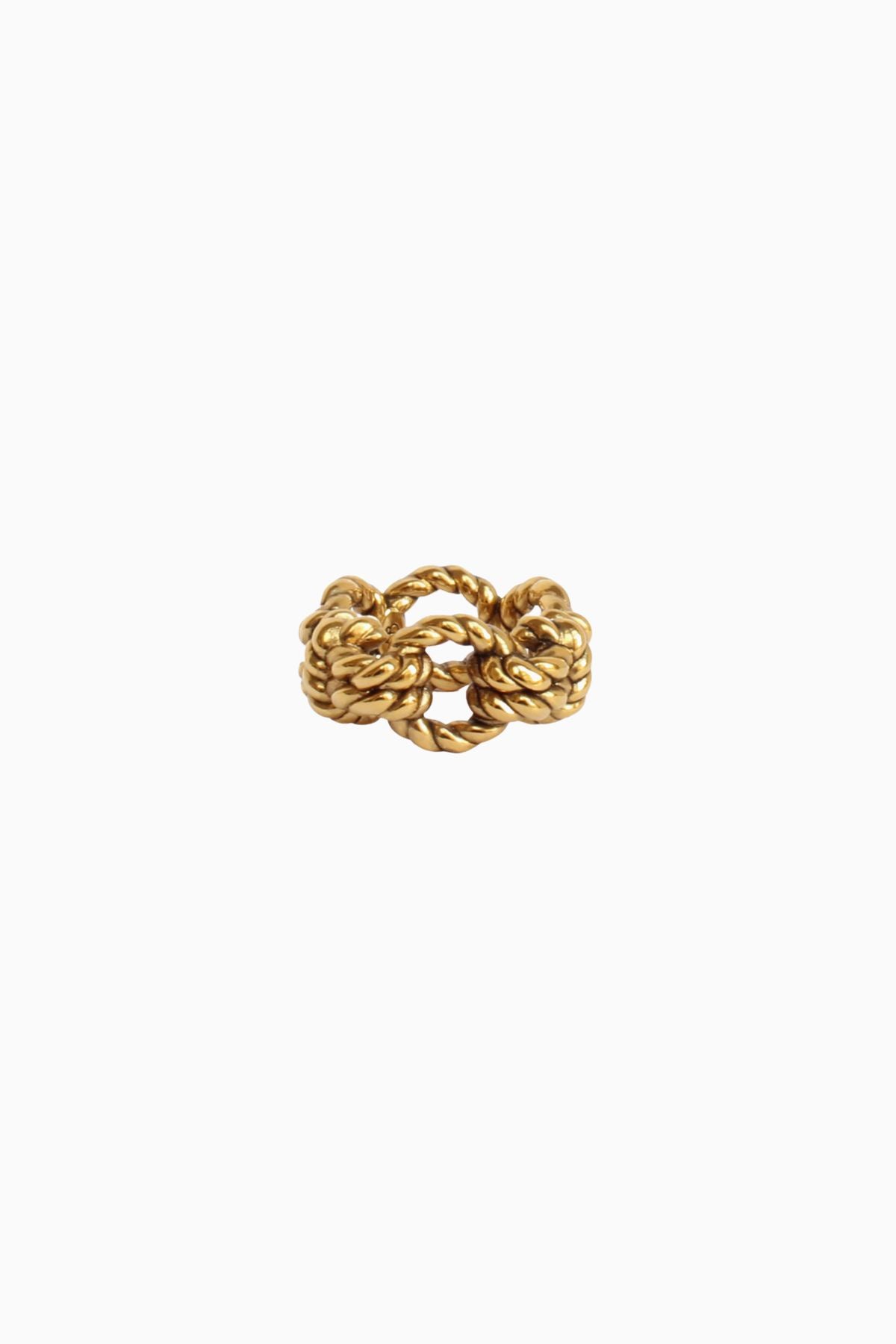 Aurelie Bidermann Lagoa Rope Ring - Gold