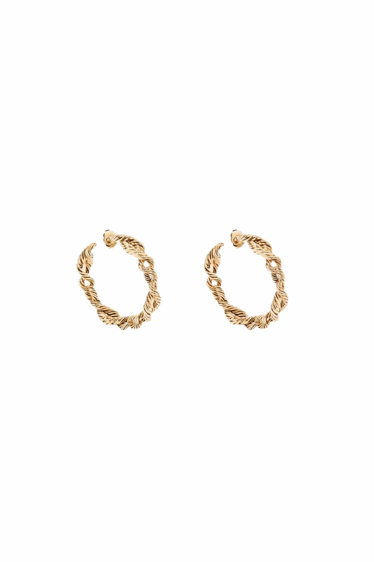 Aurelie Bidermann Lola Earrings - Yellow Gold
