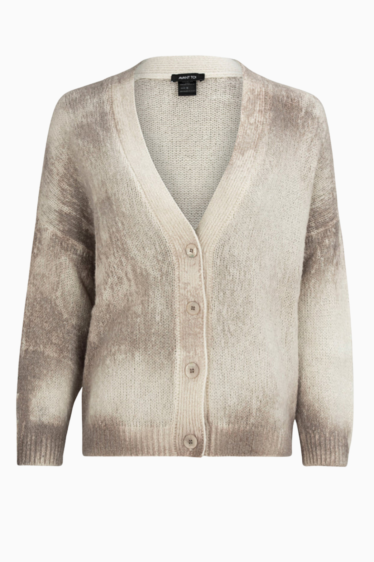 Avant Toi Marble Brushed Cashmere Cardigan - Noce Moscata