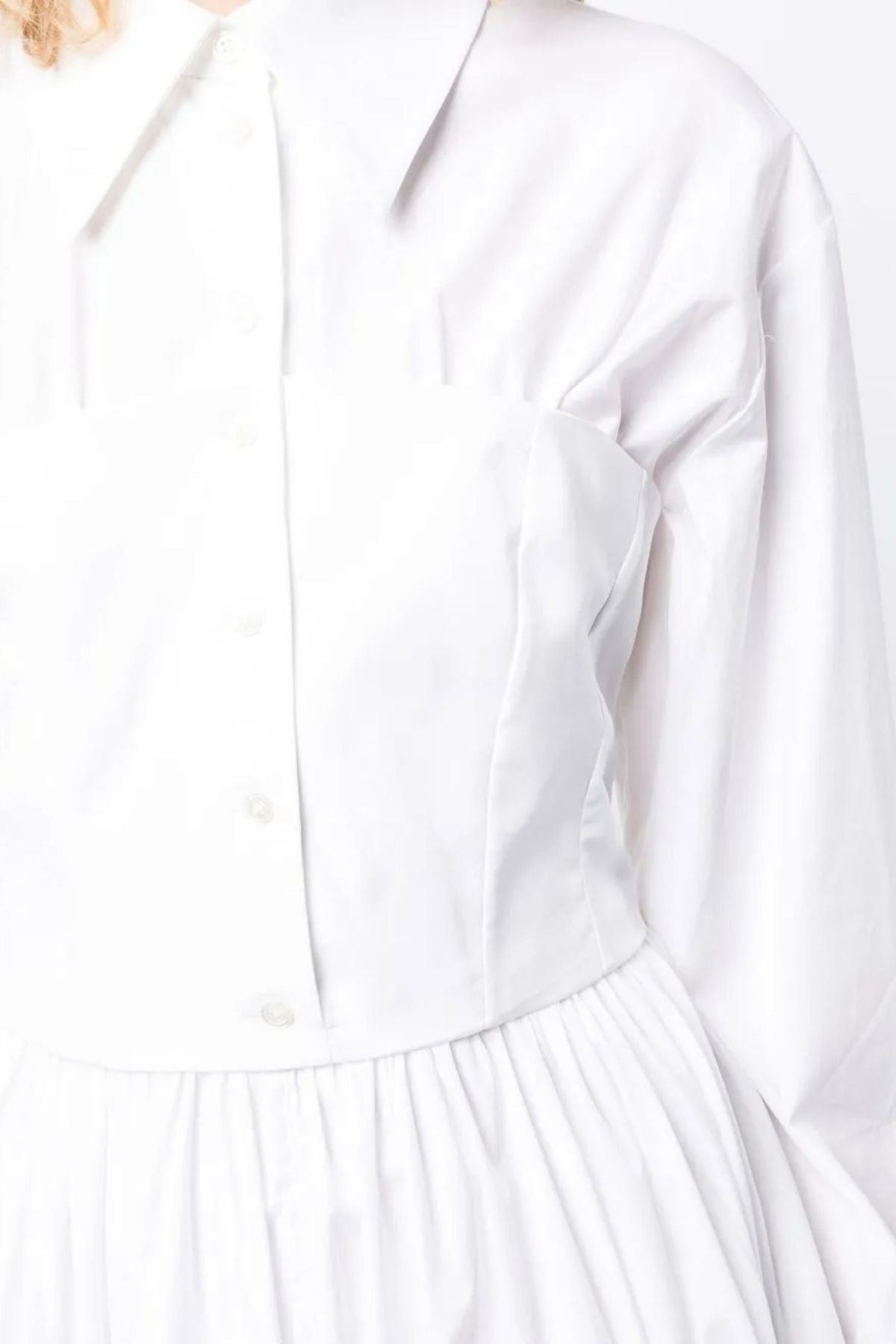 A.W.A.K.E. Mode Corset Style Dress - White