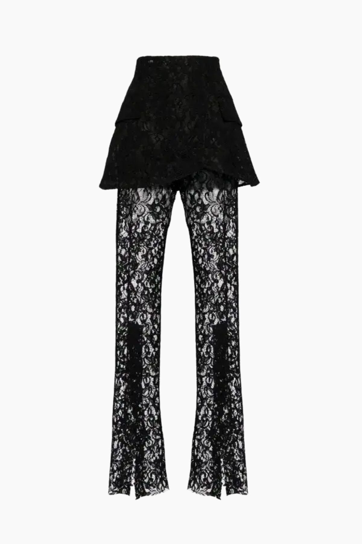 A.W.A.K.E. Mode Lace Basque Trousers - Black