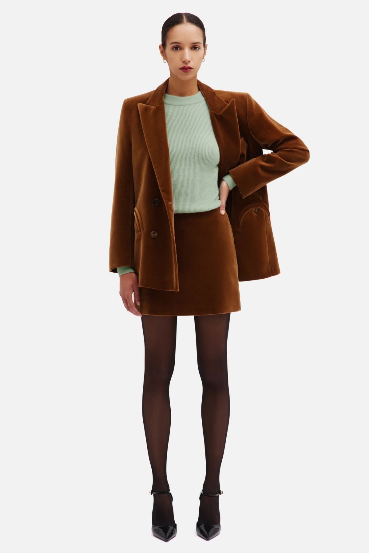 BLAZÉ Milano Jealousy Everynight Blazer - Caramel
