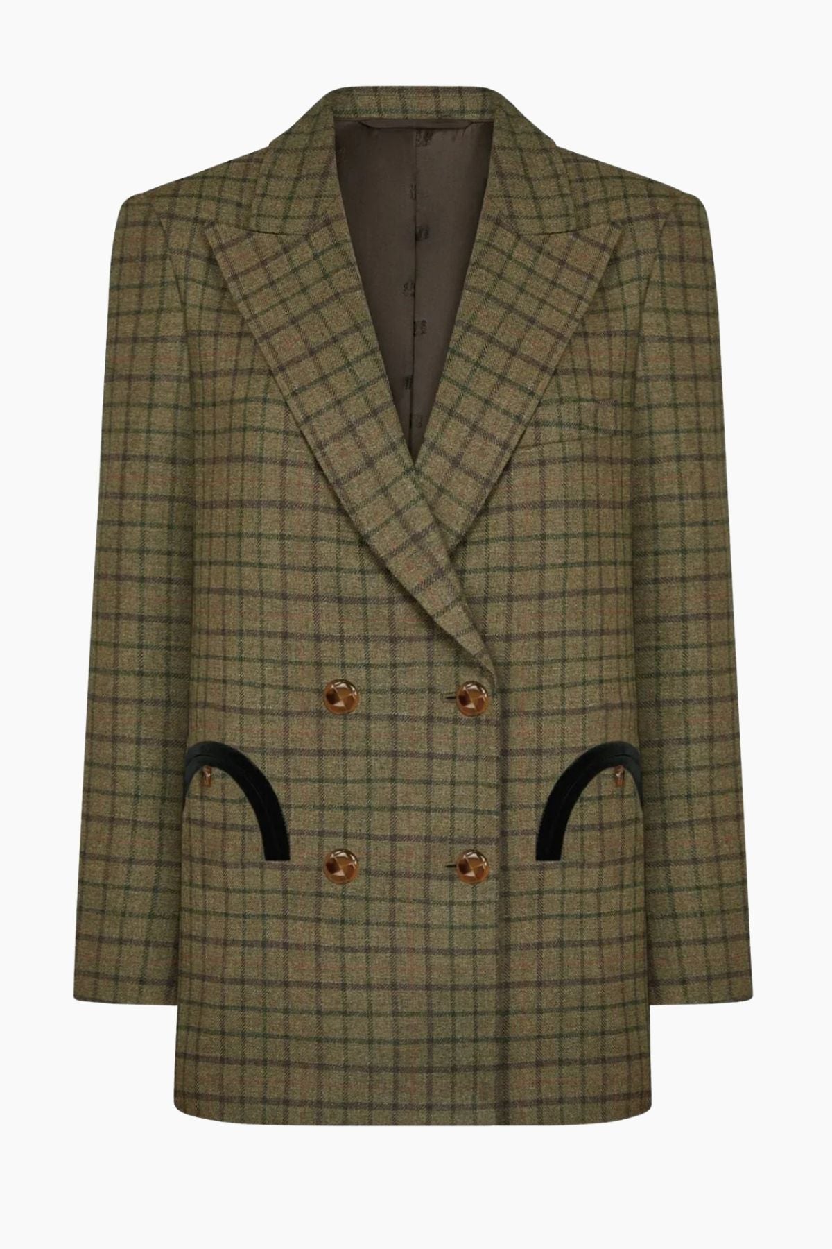BLAZÉ Milano Olmida Everyday Blazer - Green Mix