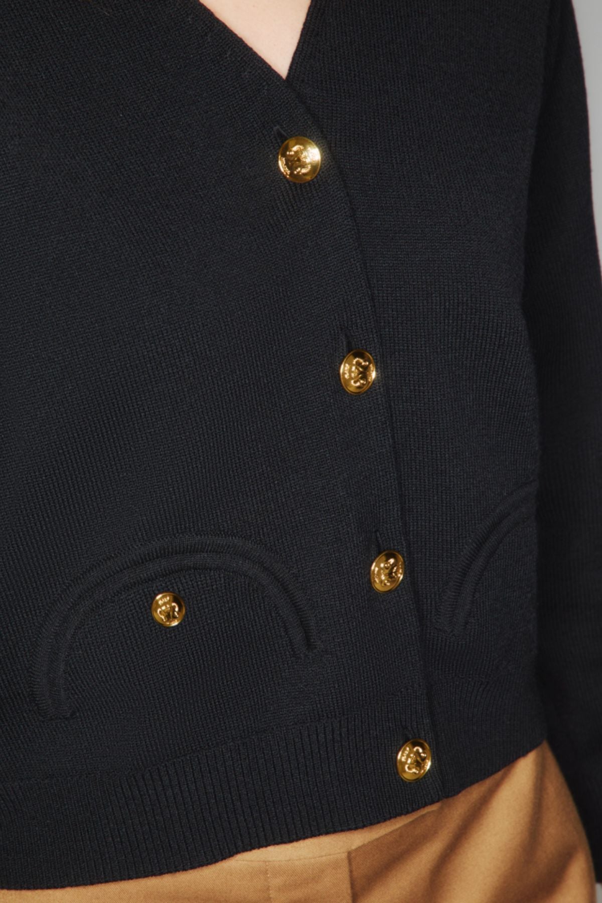Blazé Milano Sebright V-Neck Cardigan - Black