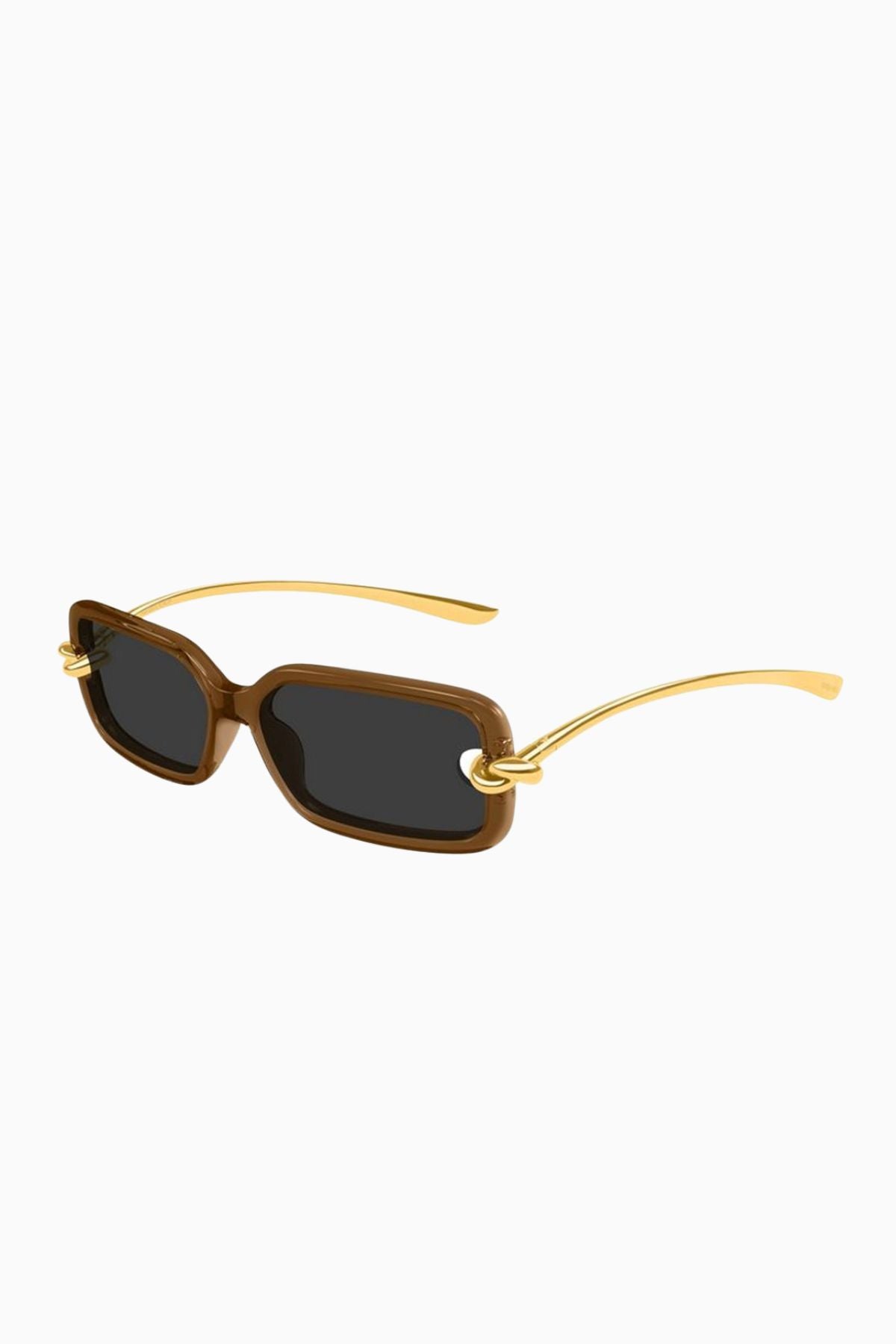 Bottega Veneta Rectangular Sunglasses - Brown