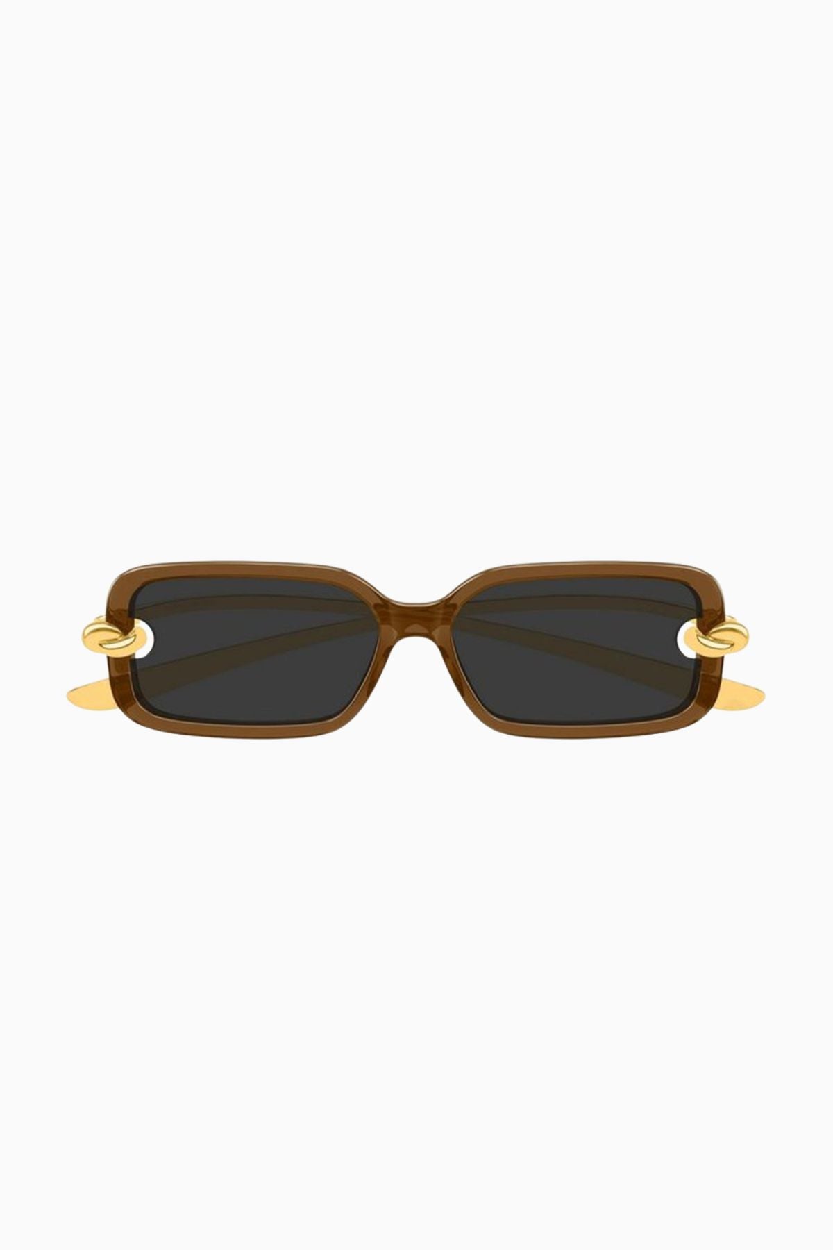 Bottega Veneta Rectangular Sunglasses - Brown
