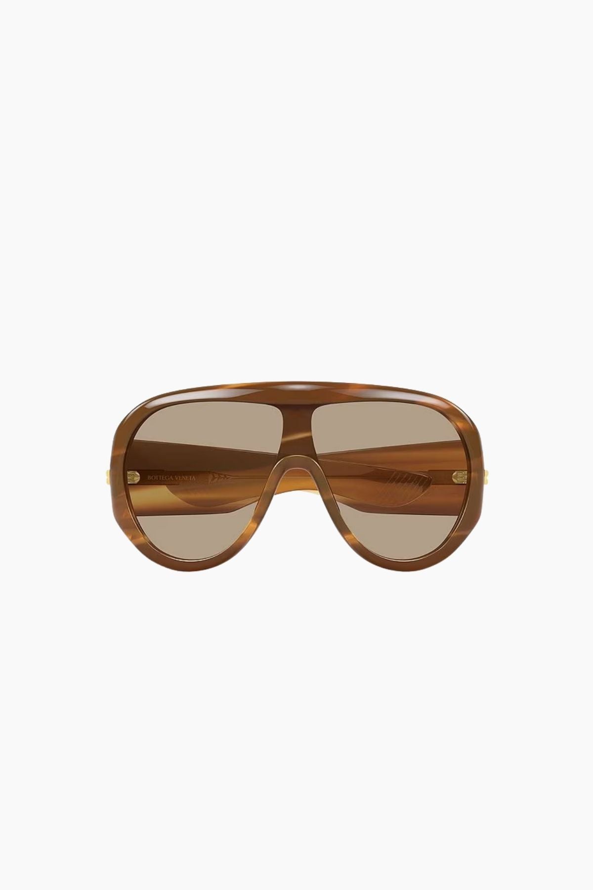Bottega Veneta Shield Sunglasses - Havana