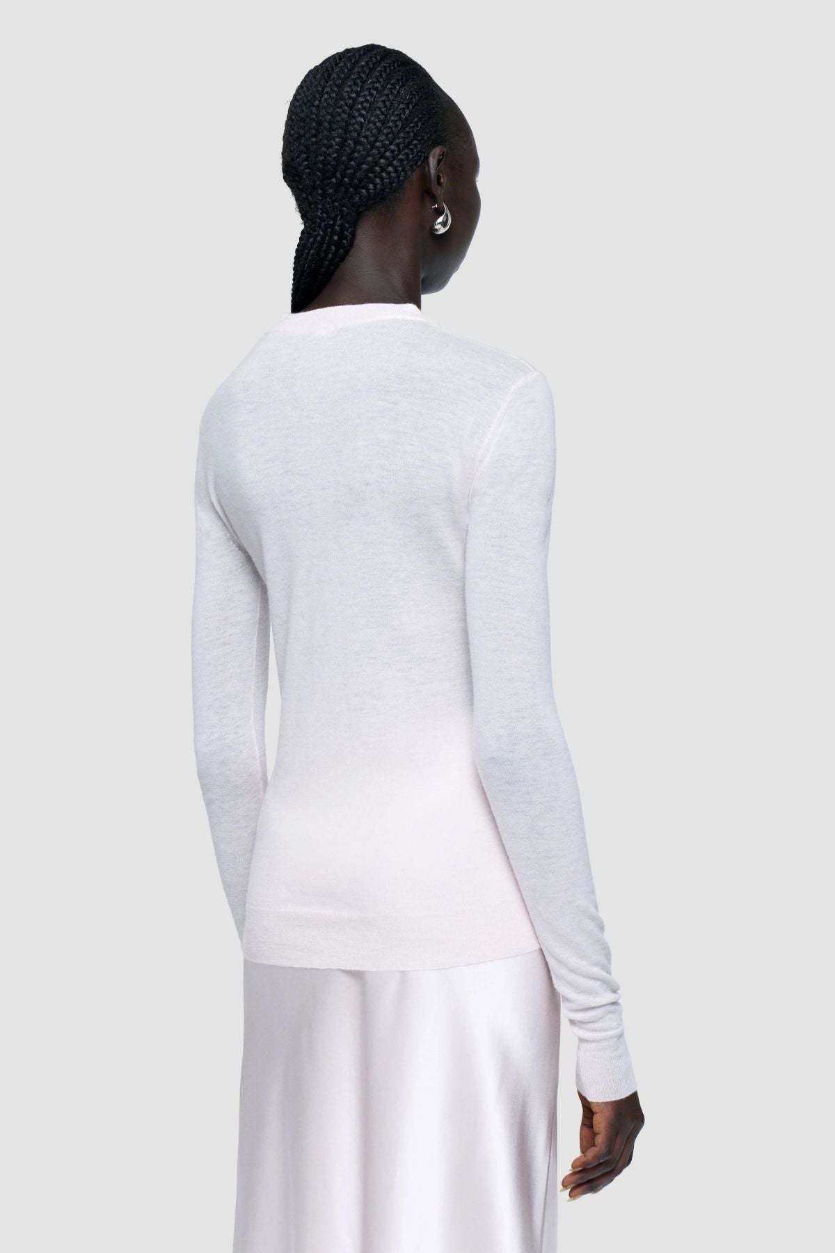 Joseph Cashair Round Neck Knit Jumper - Rose