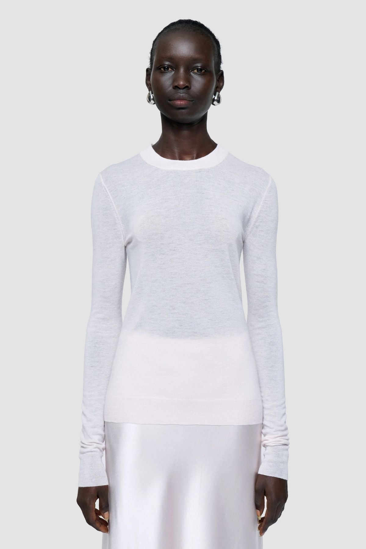 Joseph Cashair Round Neck Knit Jumper - Rose