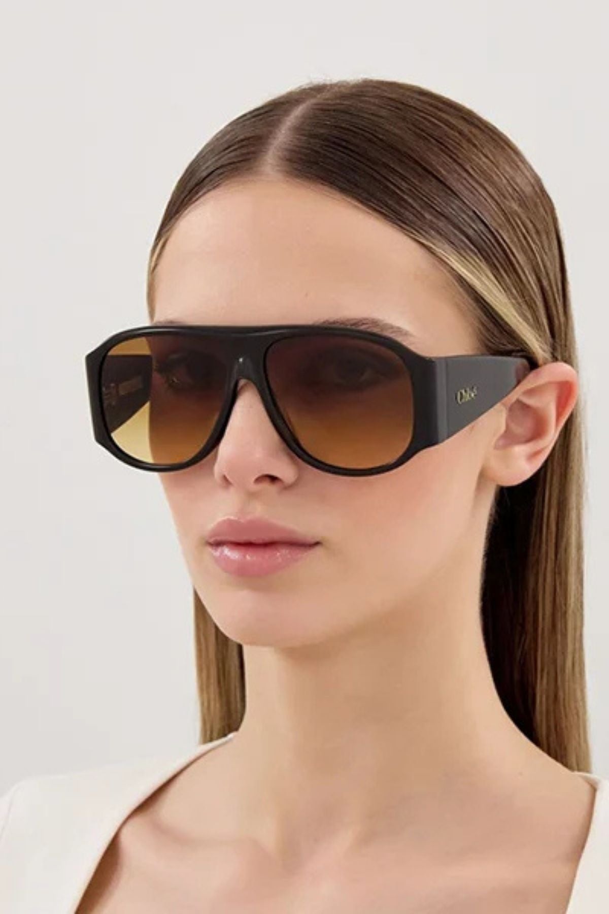 Chloé Aviator Sunglasses - Brown