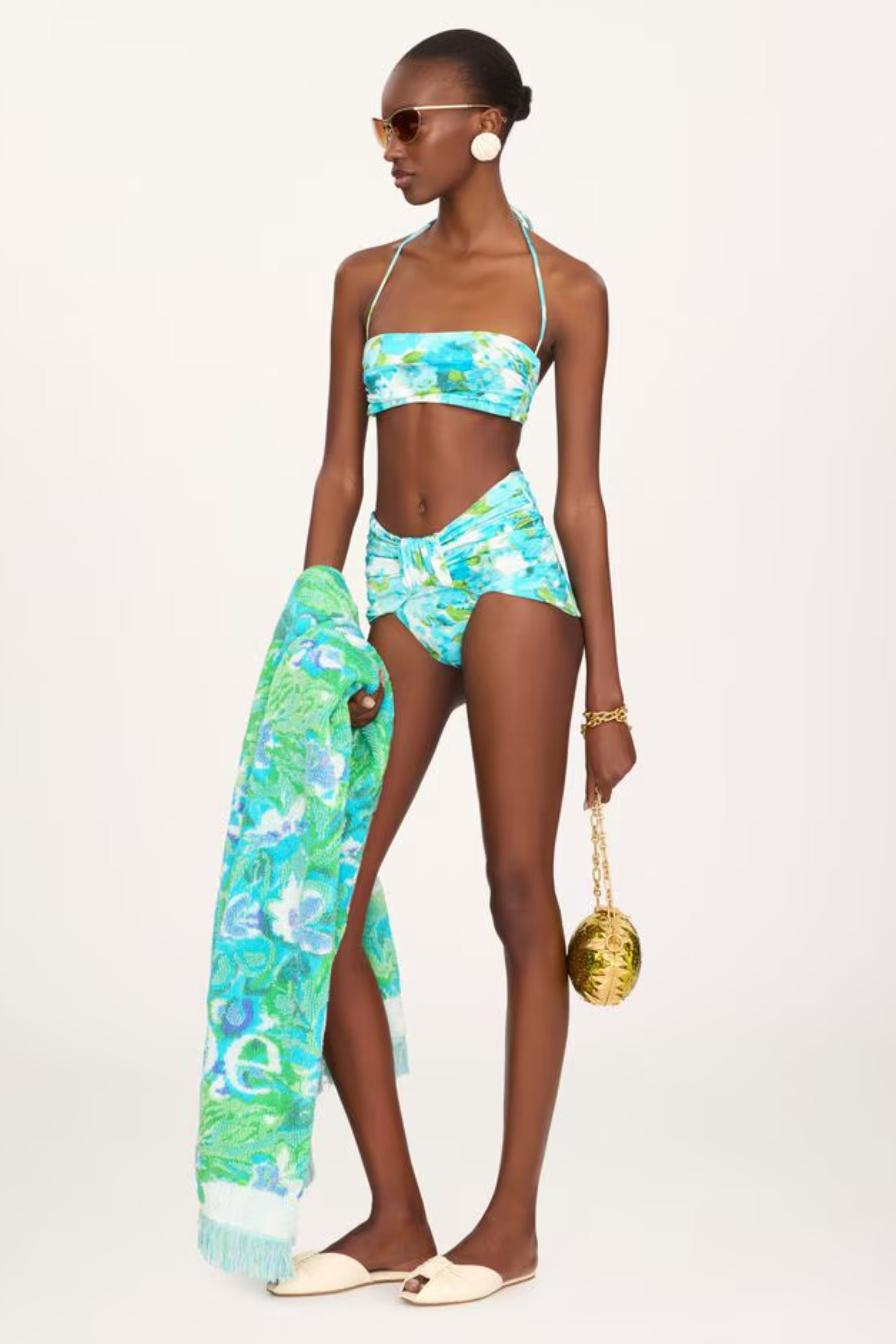 Chloé Beach Towel - Multi Blue