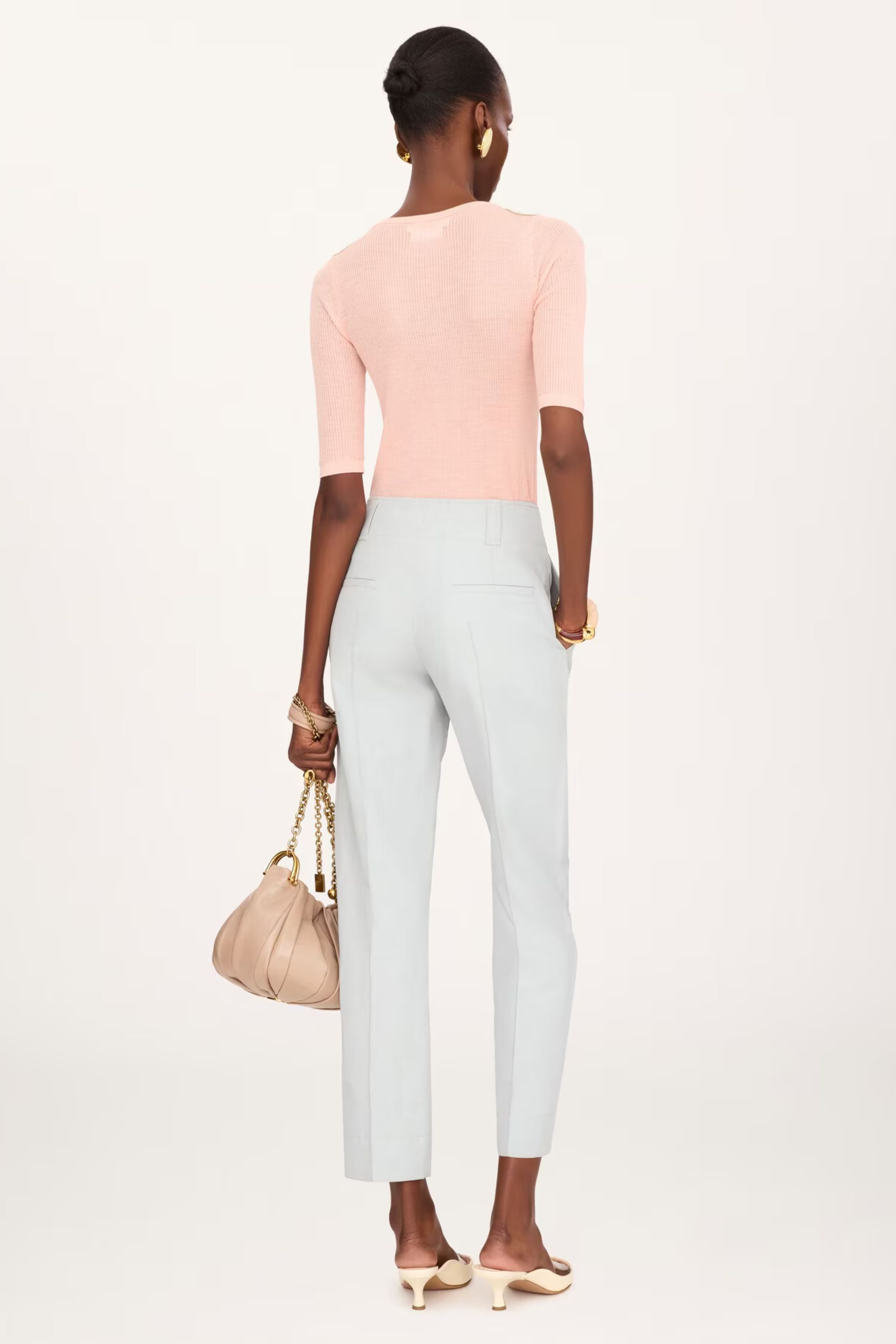 Chloé Cigarette Trousers - Storm Grey