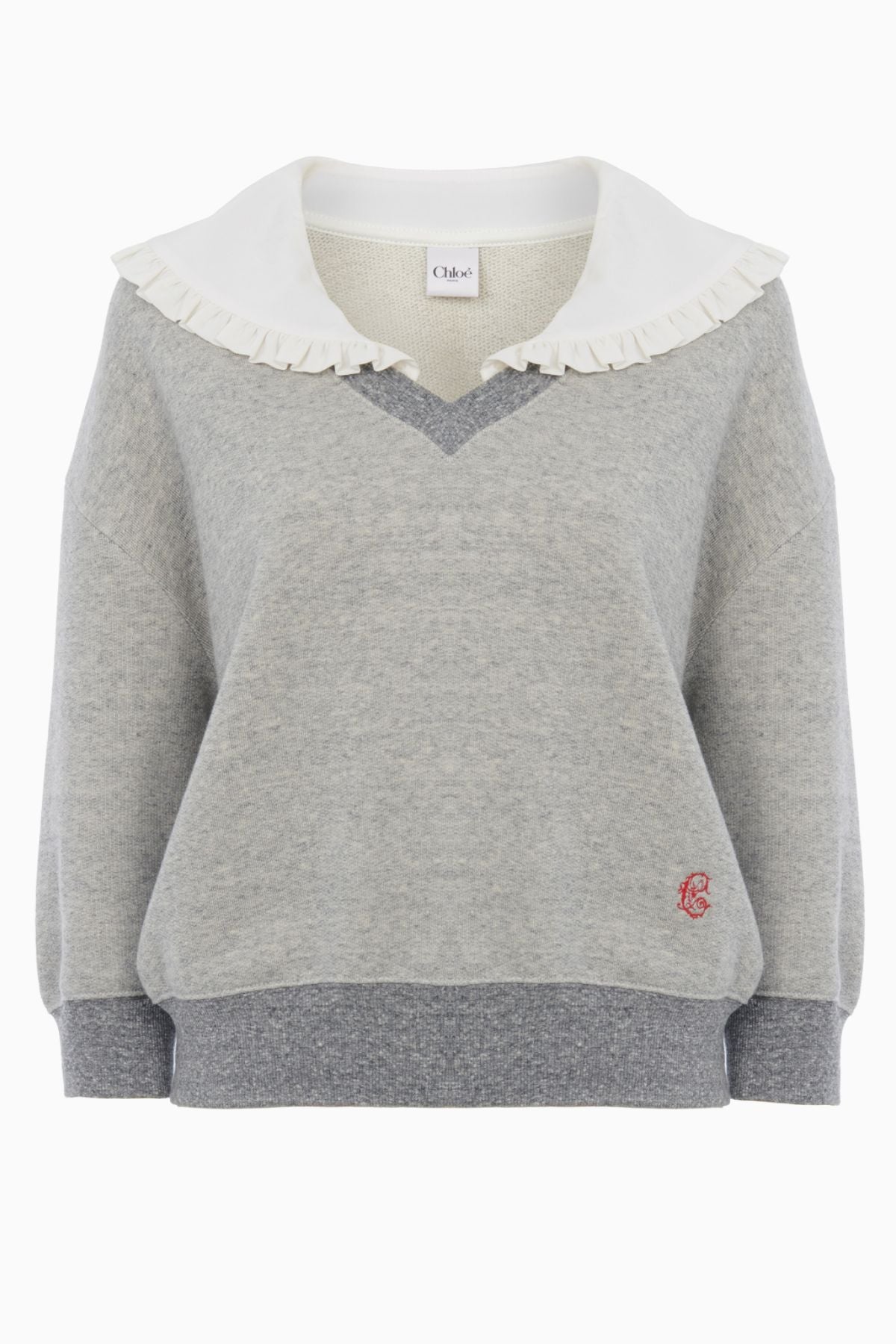 Chloé Collared Sweatshirt - Vapor Grey