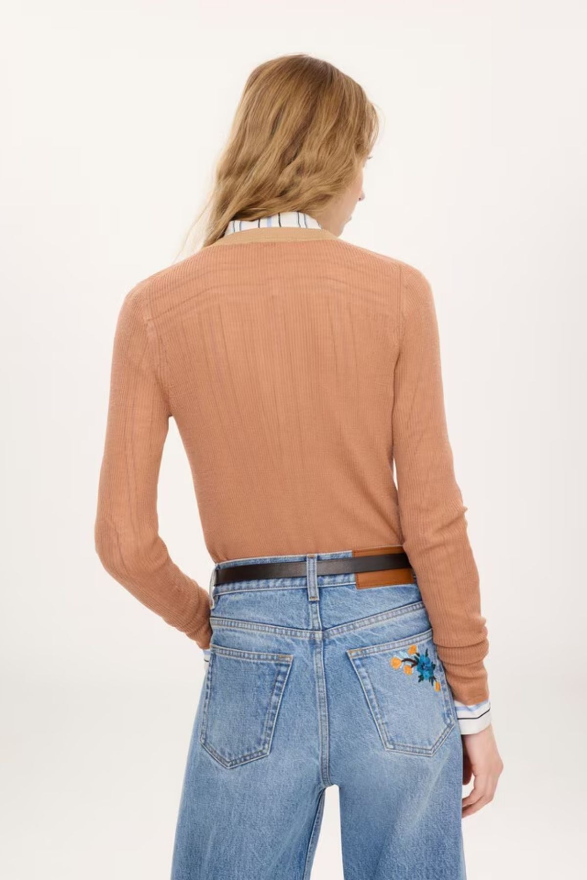 Chloé Henley with Placket - Coffee Pink