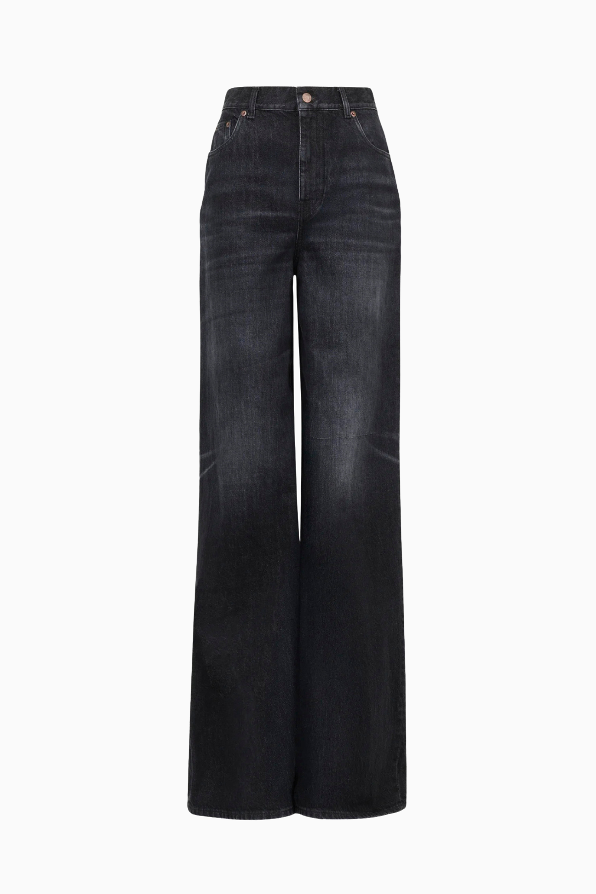 Chloé High Rise Wide Leg Jeans - Onyx Black