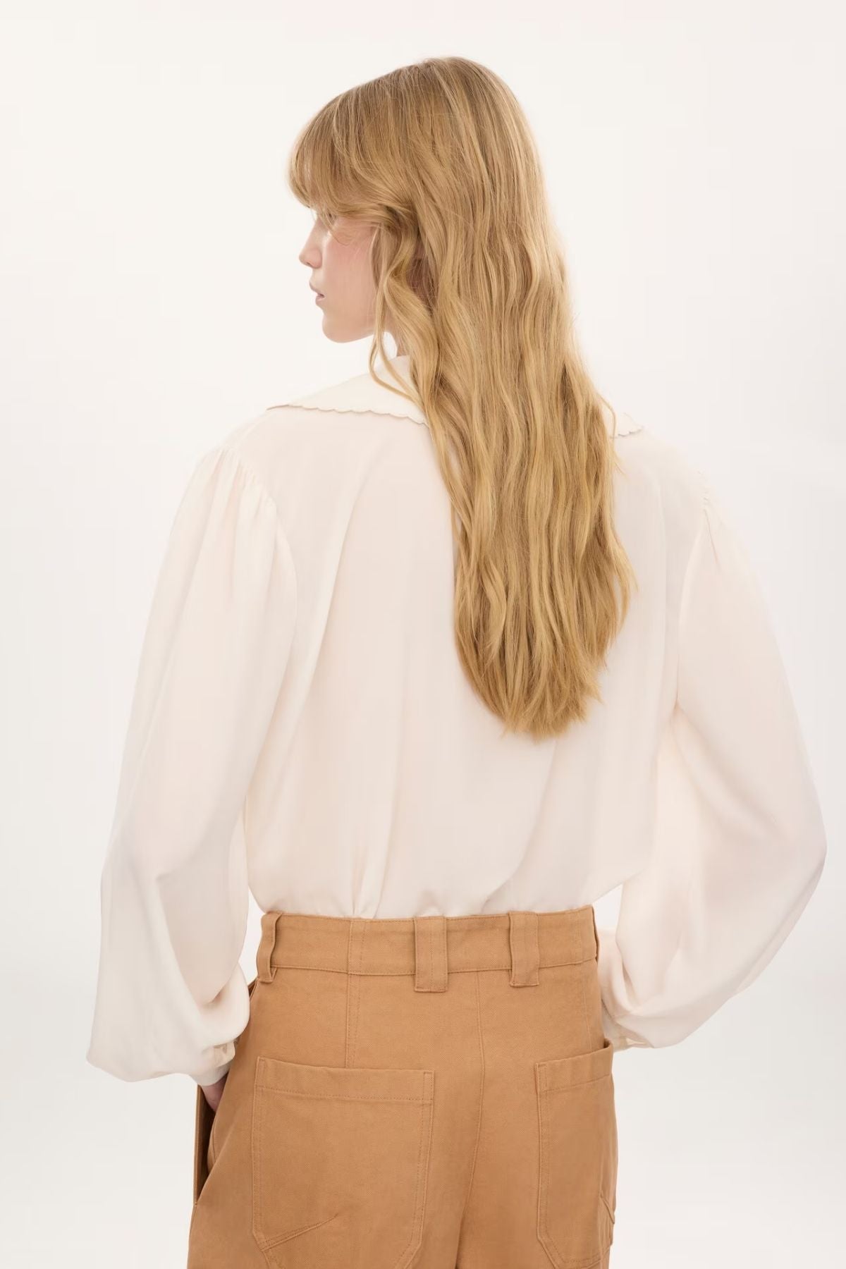 Chloé Puff Sleeve CDC Blouse - Iconic Milk