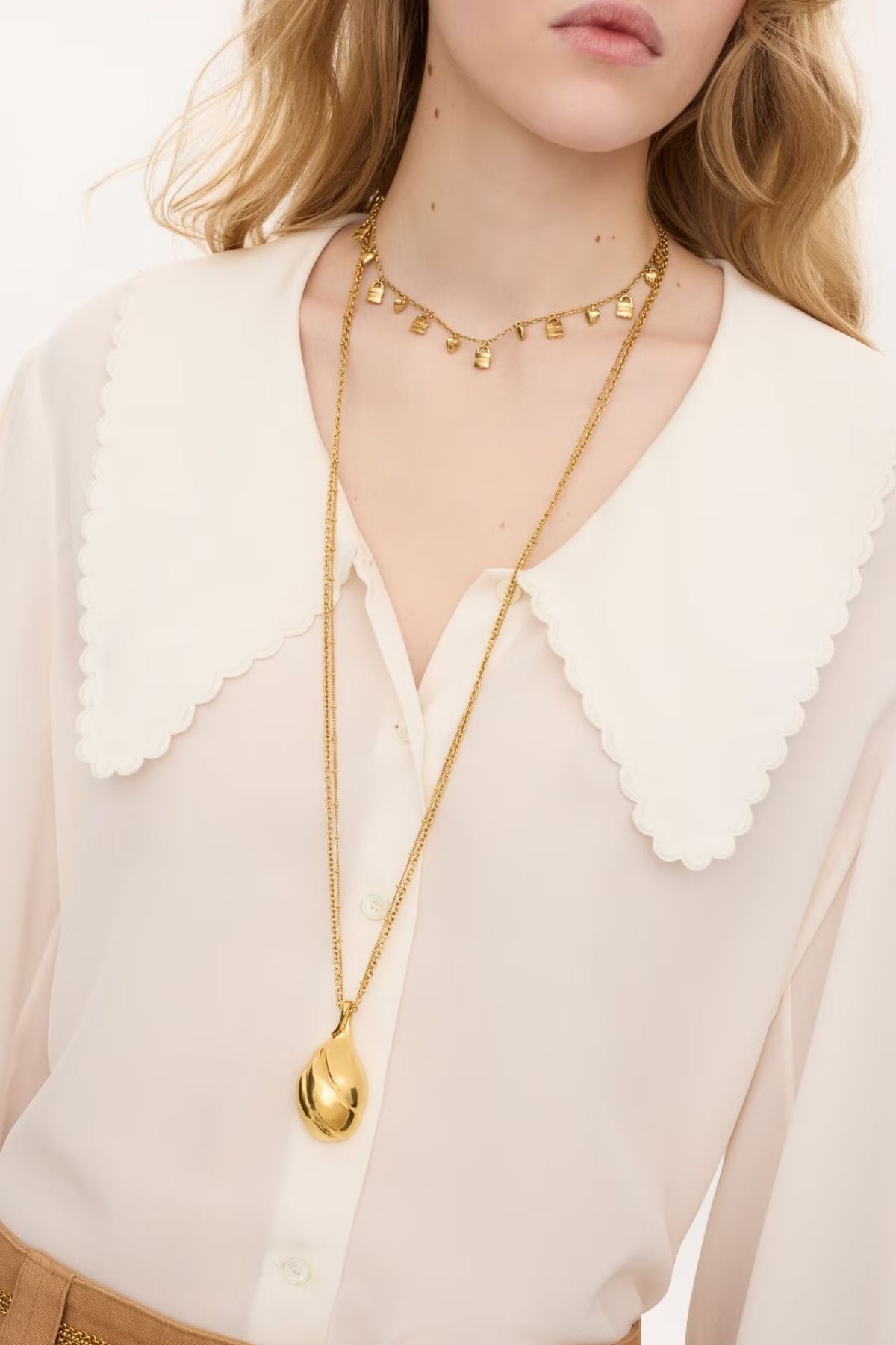 Chloé Puff Sleeve CDC Blouse - Iconic Milk