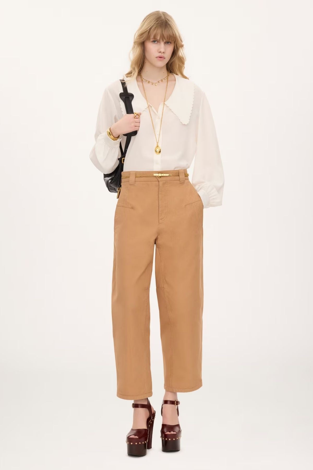 Chloé Puff Sleeve CDC Blouse - Iconic Milk