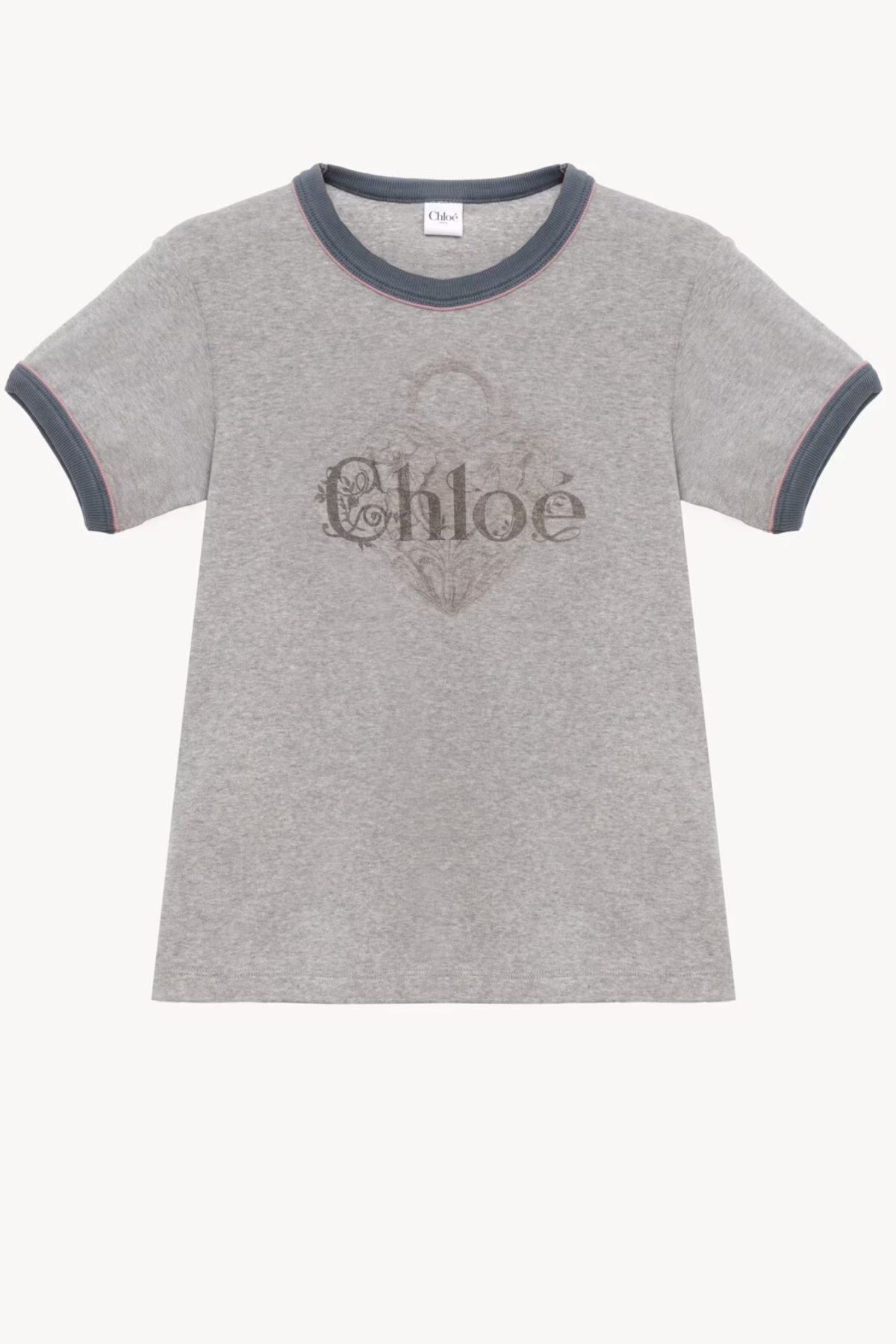 Chloé Ringer Tee - Neutral Grey