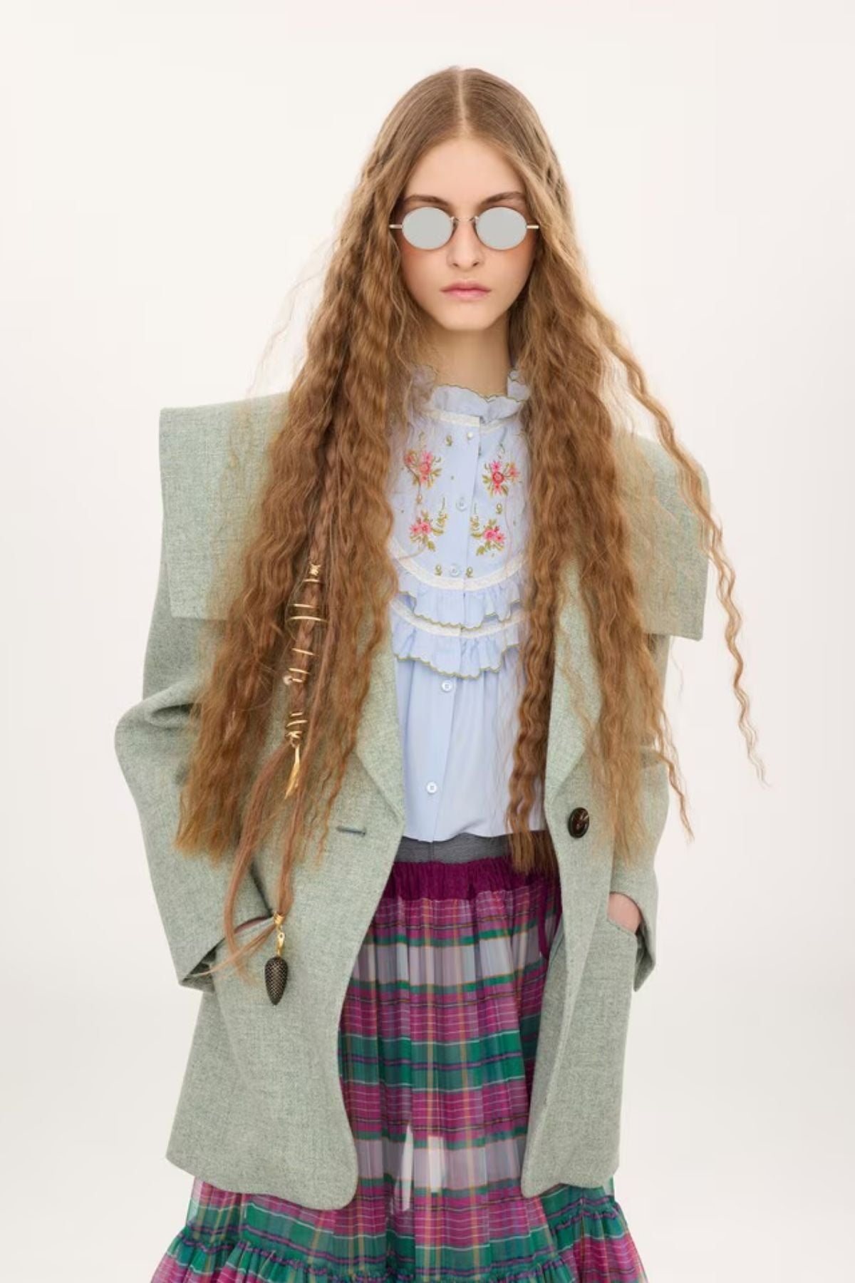 Chloé Runway Blazer - Smoggy Green