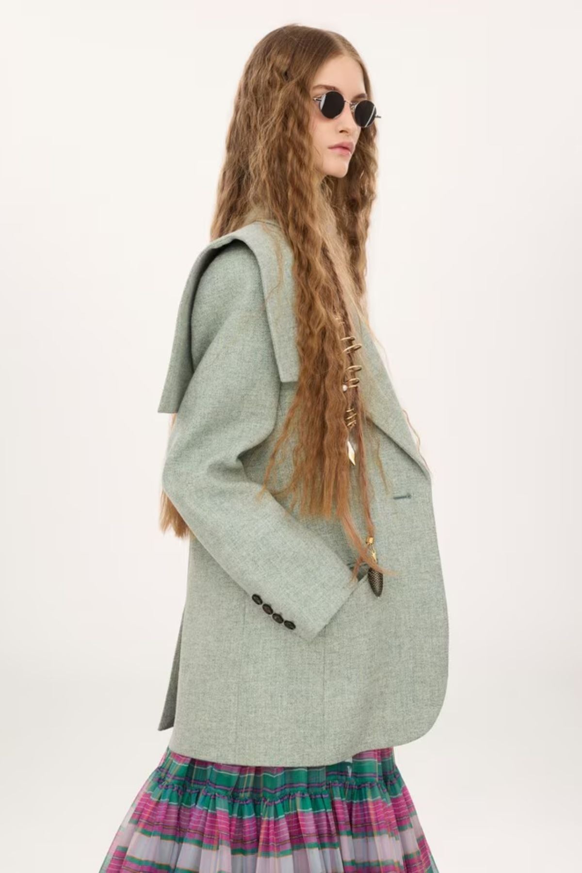 Chloé Runway Blazer - Smoggy Green