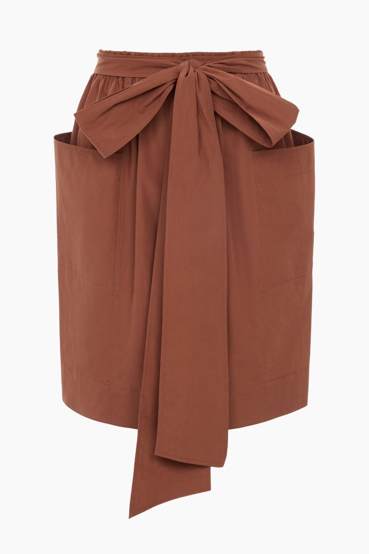 Chloé Skirt with Tie - Plain Brown
